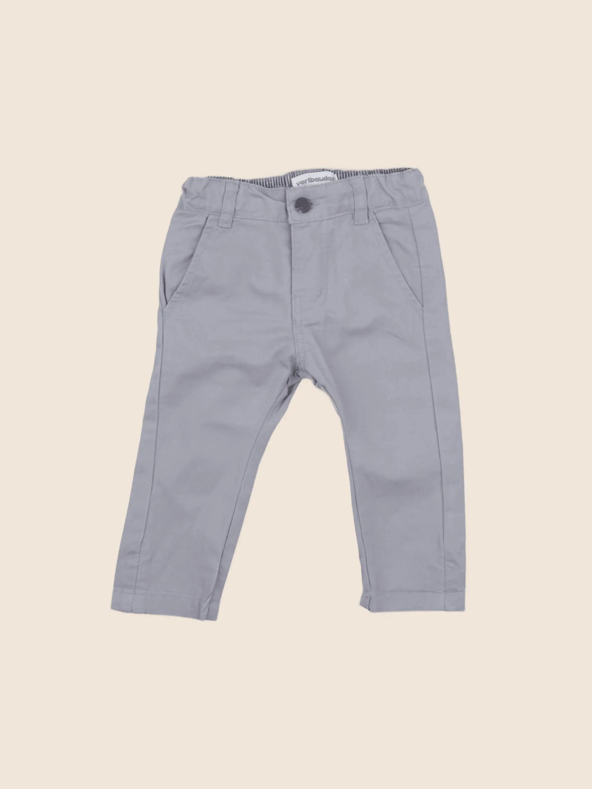 Vertbaudet - pantalon gris - 3 mois