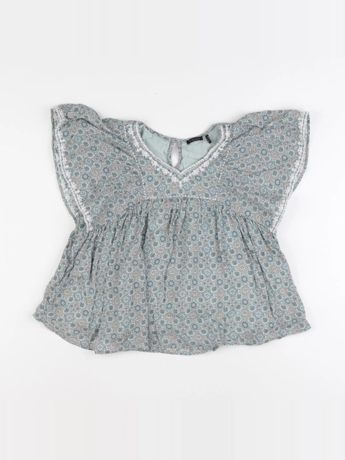 IKKS - blouse vert - 10 ans