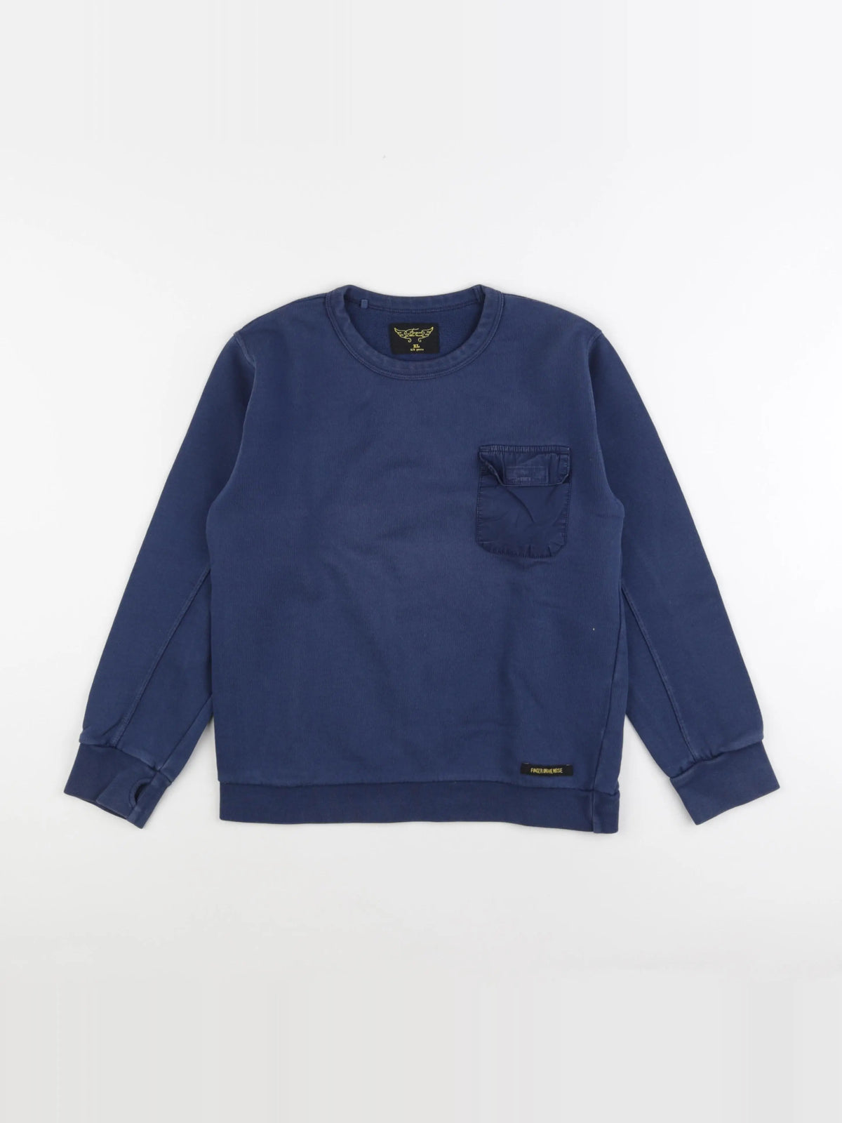 Finger in the nose - sweat bleu - 8/9 ans