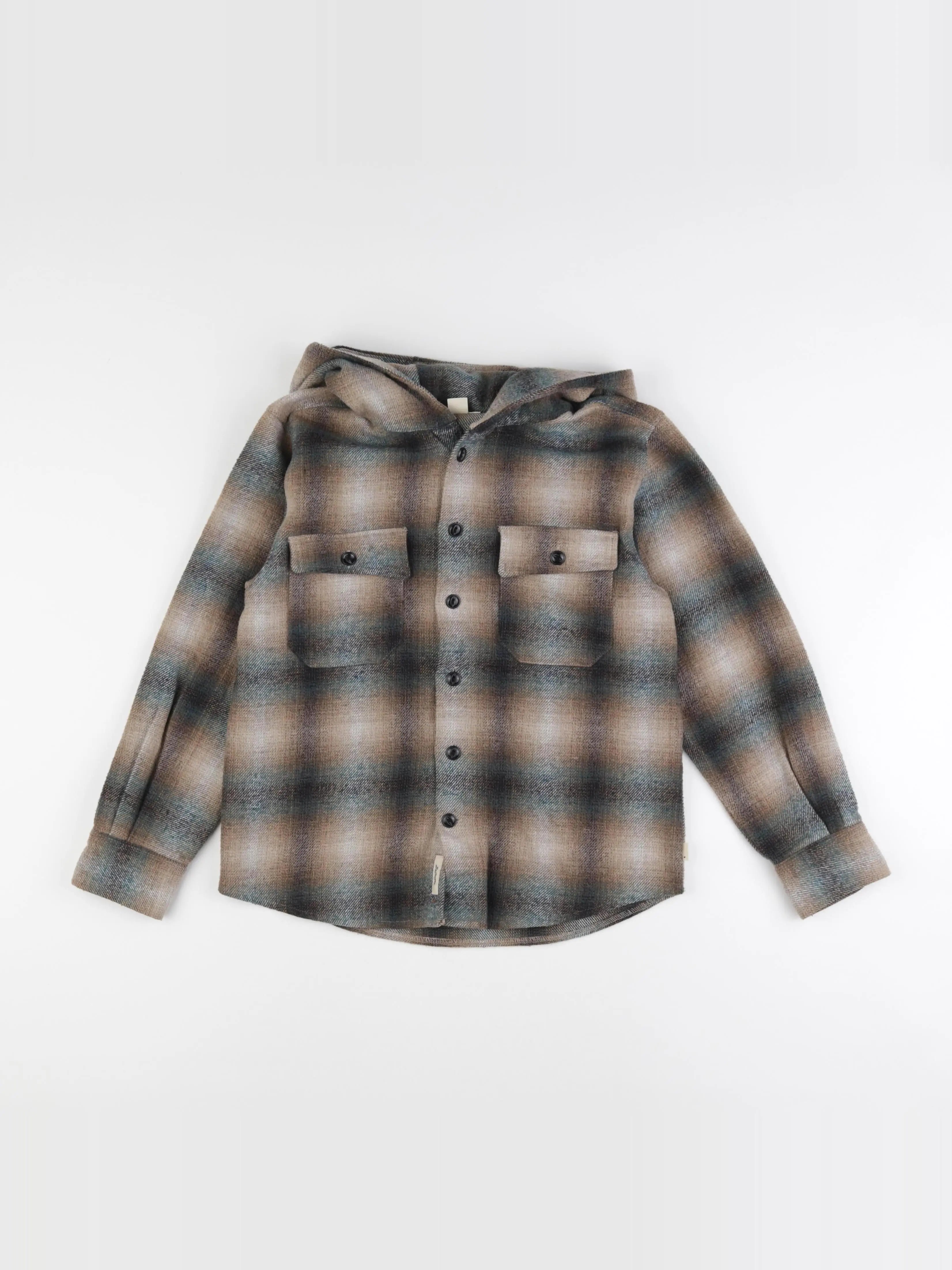 Bellerose - chemise marron, bleu - 10 ans