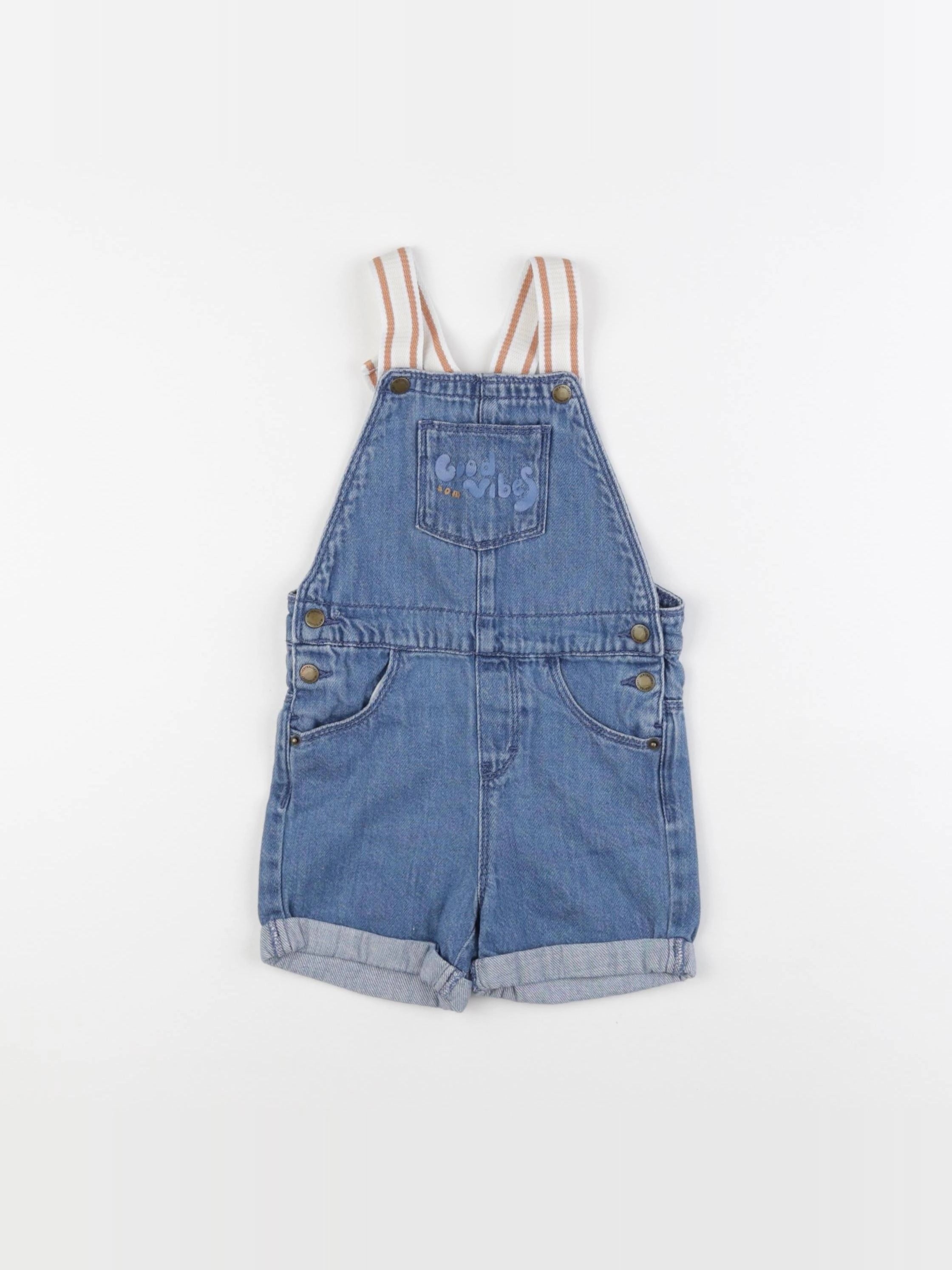 Vertbaudet - salopette bleu - 2 ans
