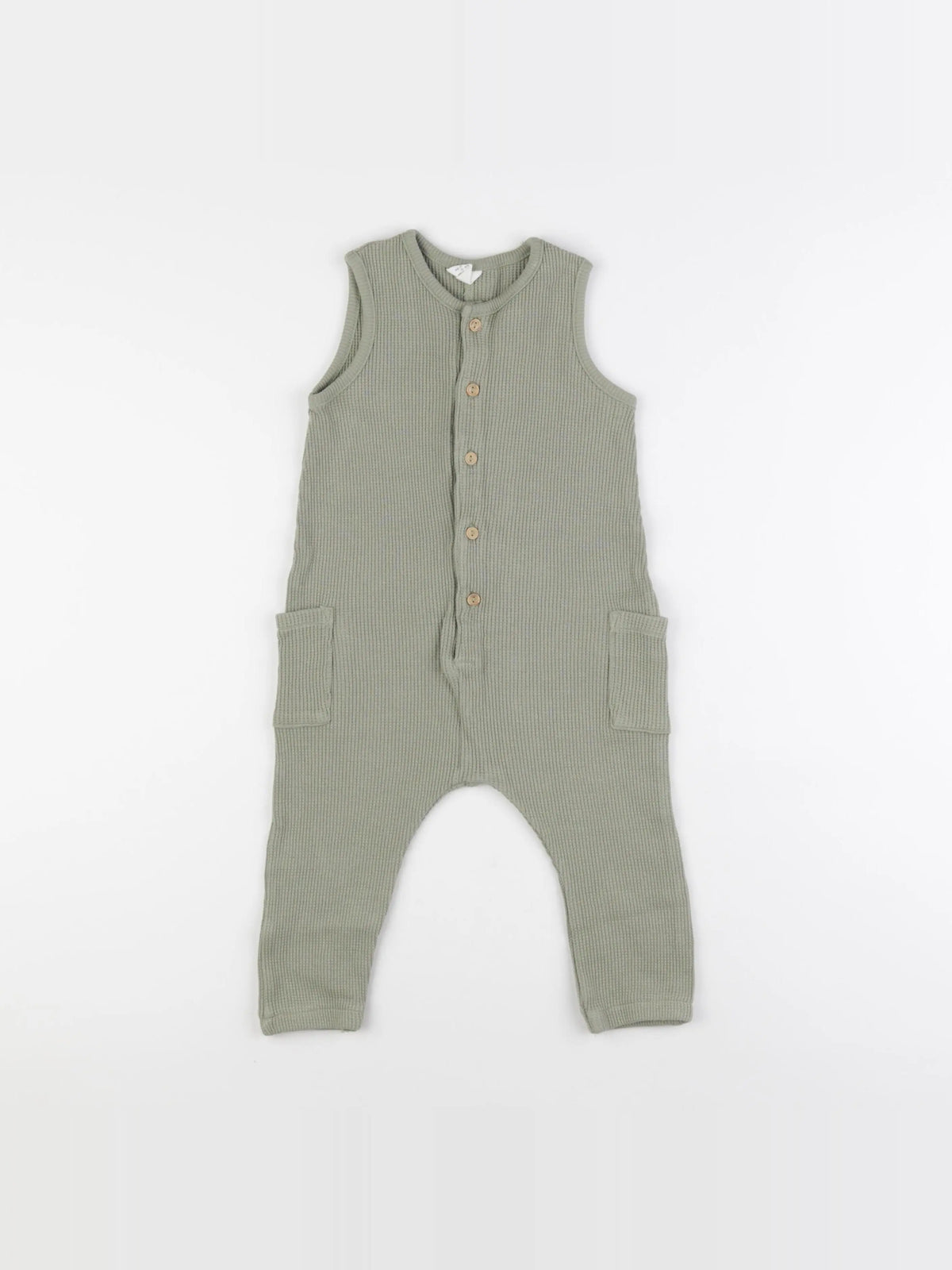 H&M - combinaison vert - 12/18 mois