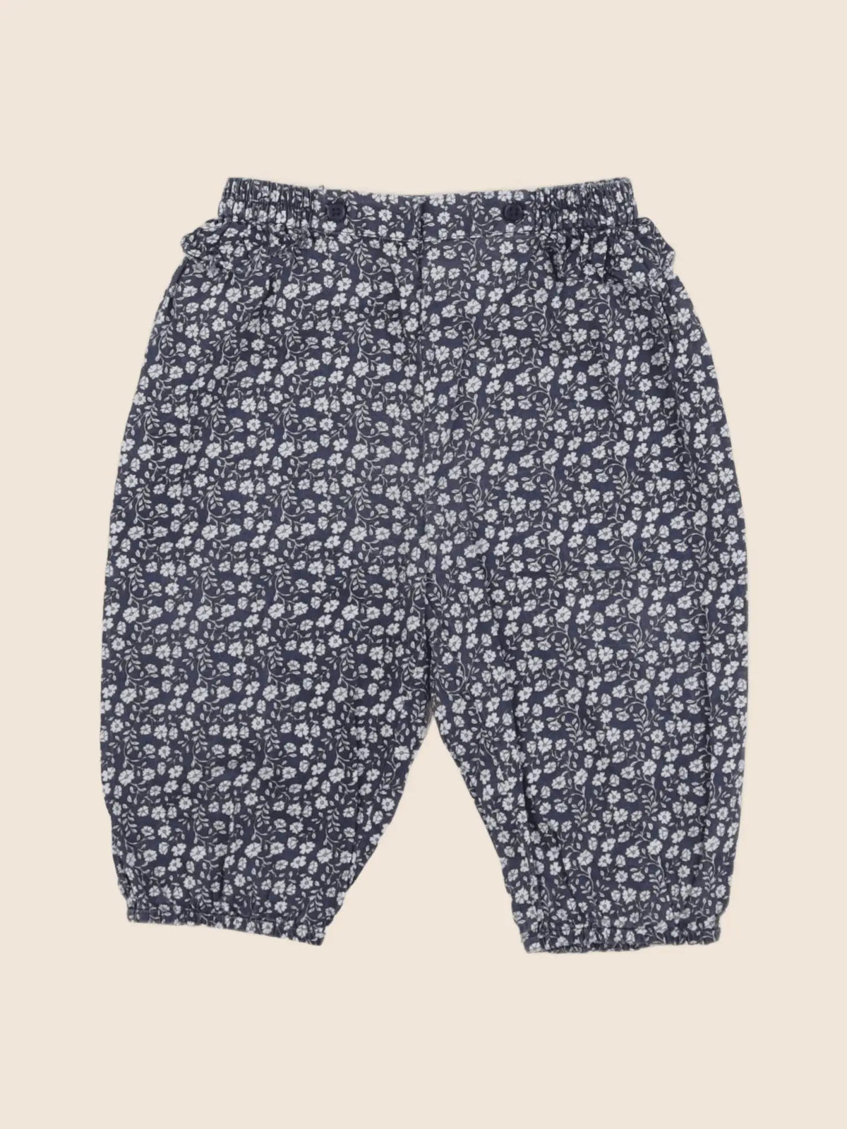 Mango - pantalon bleu - 6/9 mois