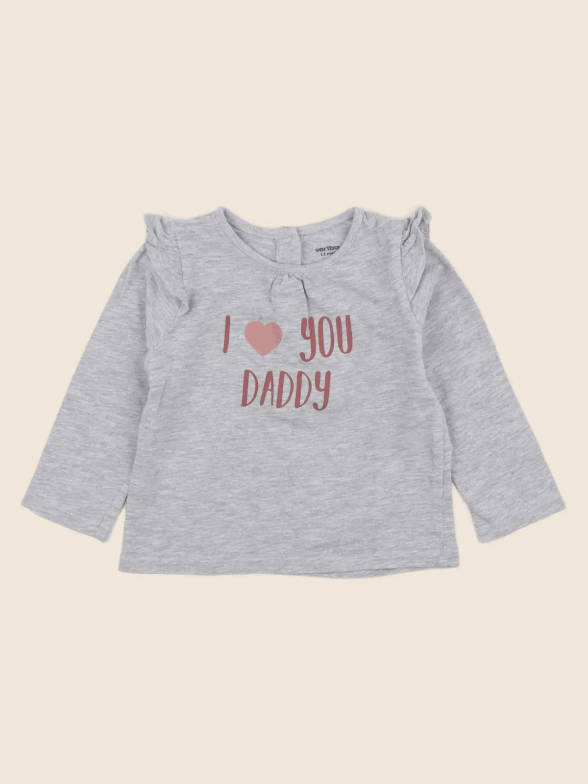 Vertbaudet - tee-shirt gris - 12 mois