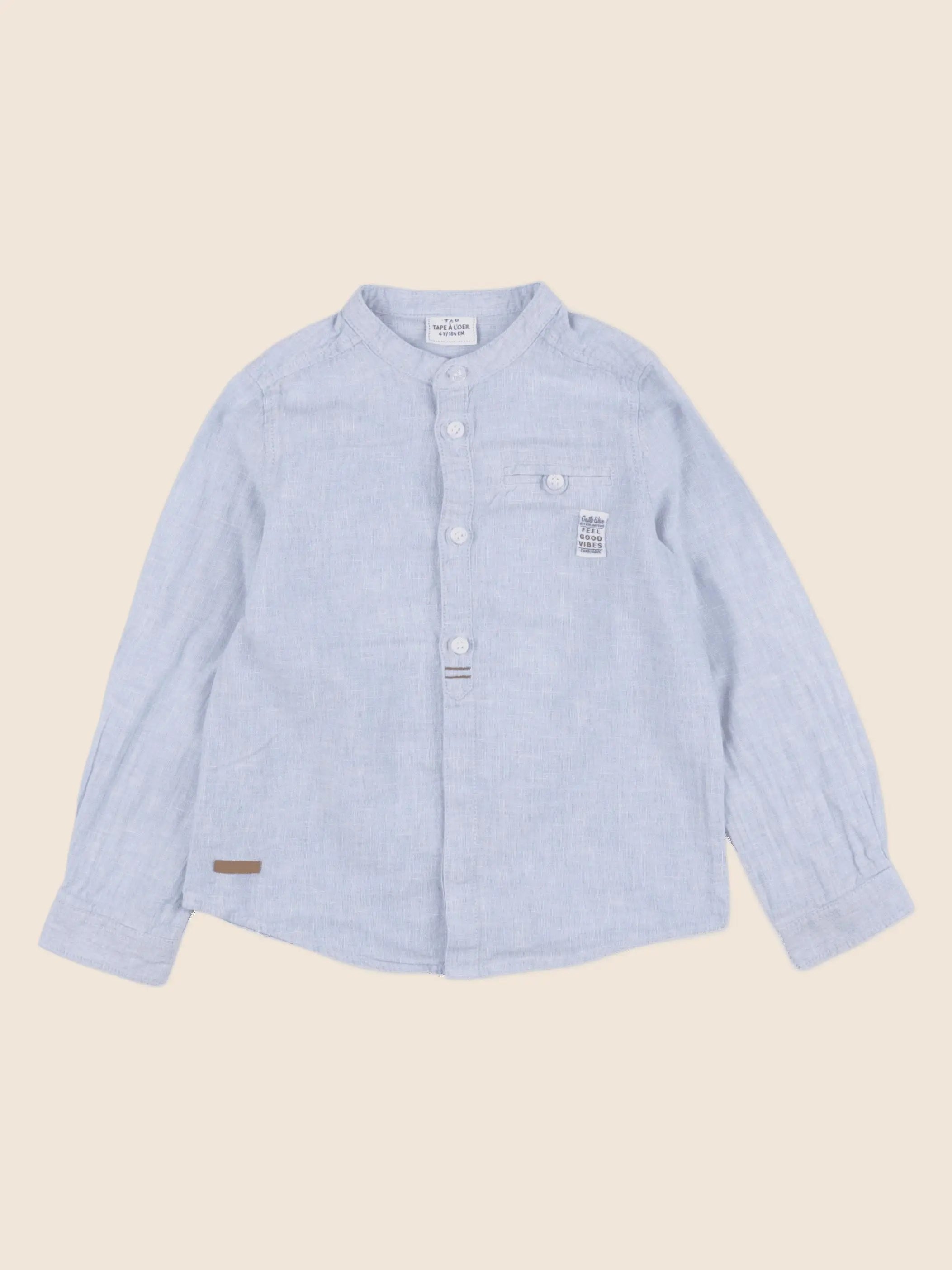 Tape à l'oeil - chemise bleu - 4 ans