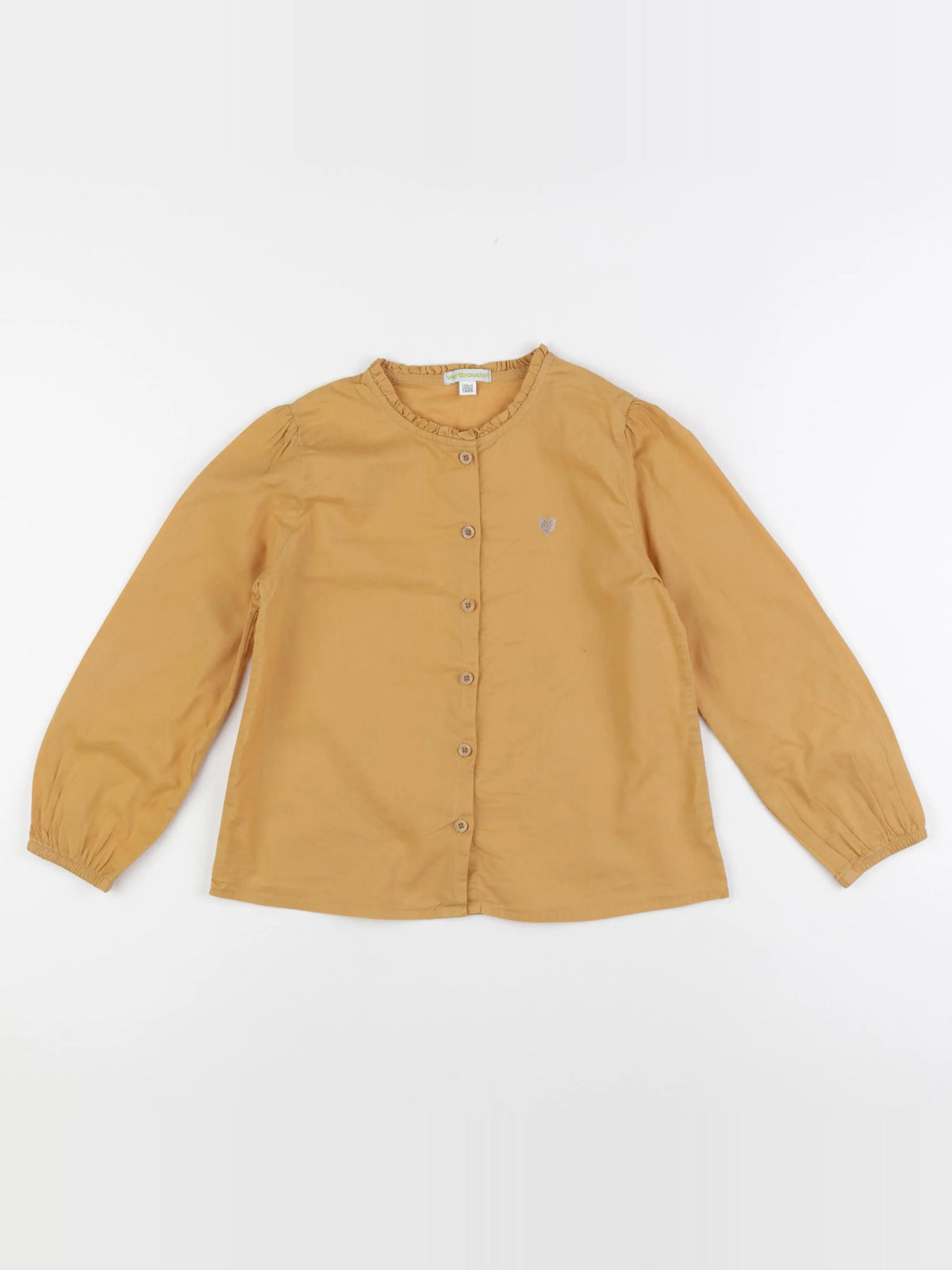 Vertbaudet - blouse jaune - 7 ans