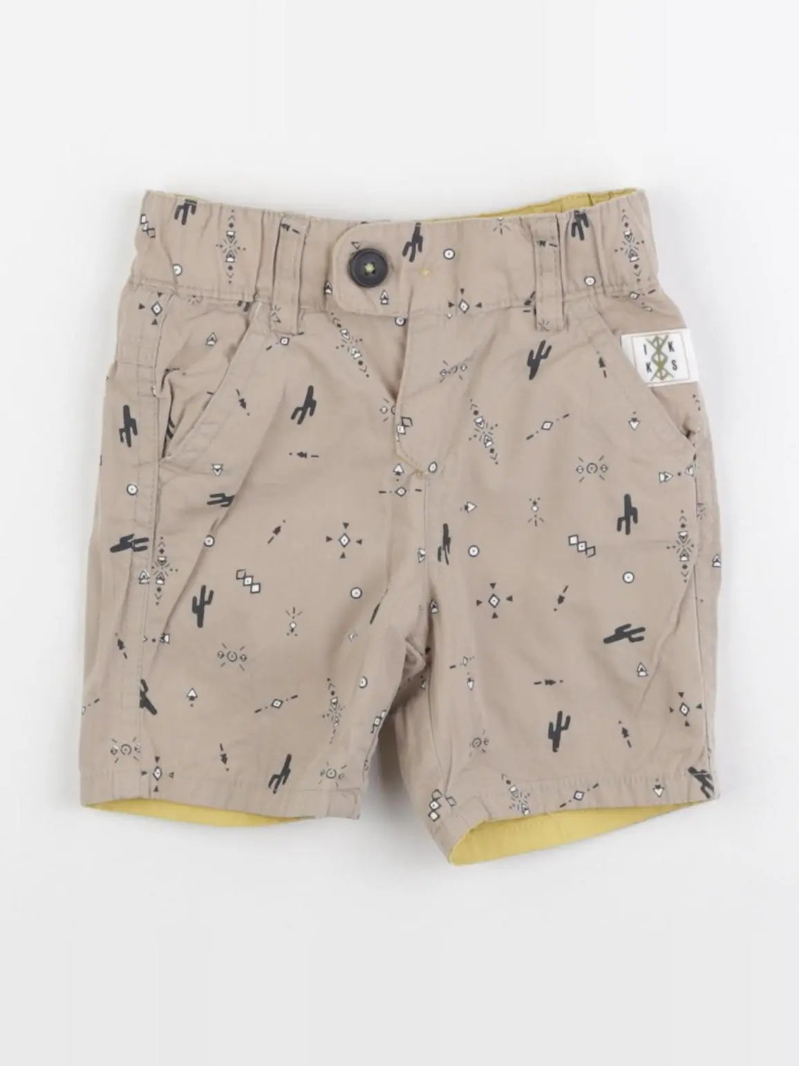 IKKS - bloomer réversible jaune, marron - 6 mois