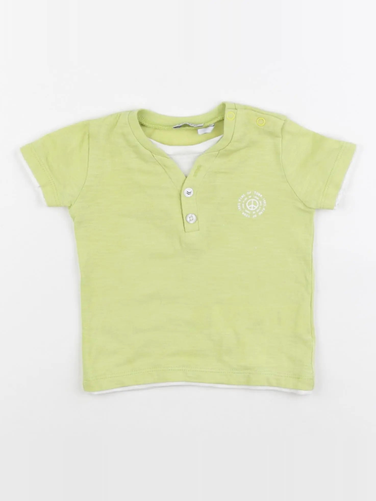 IKKS - tee-shirt imprimé au dos vert - 6 mois