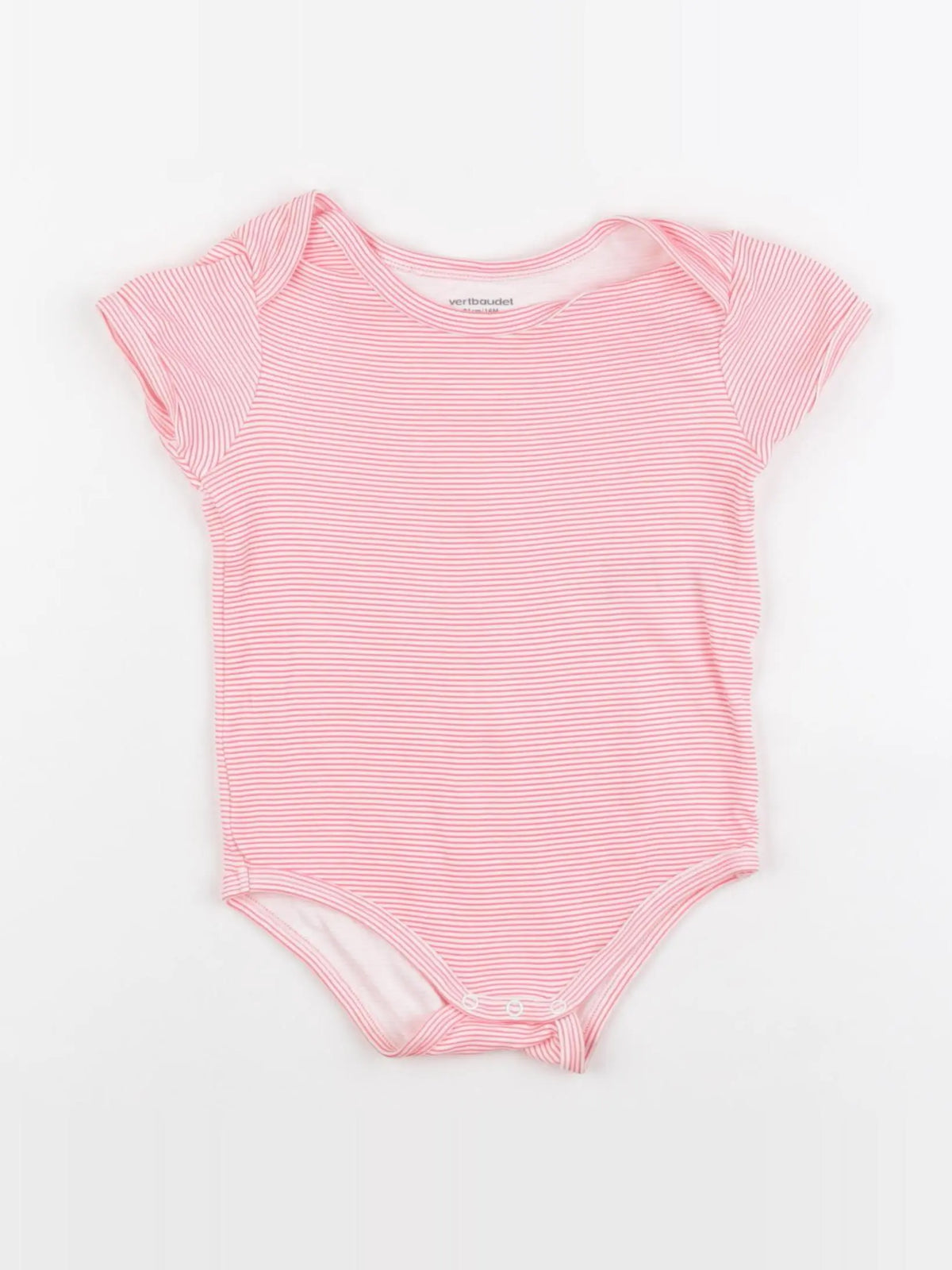 Vertbaudet - body rose fluo - 18 mois