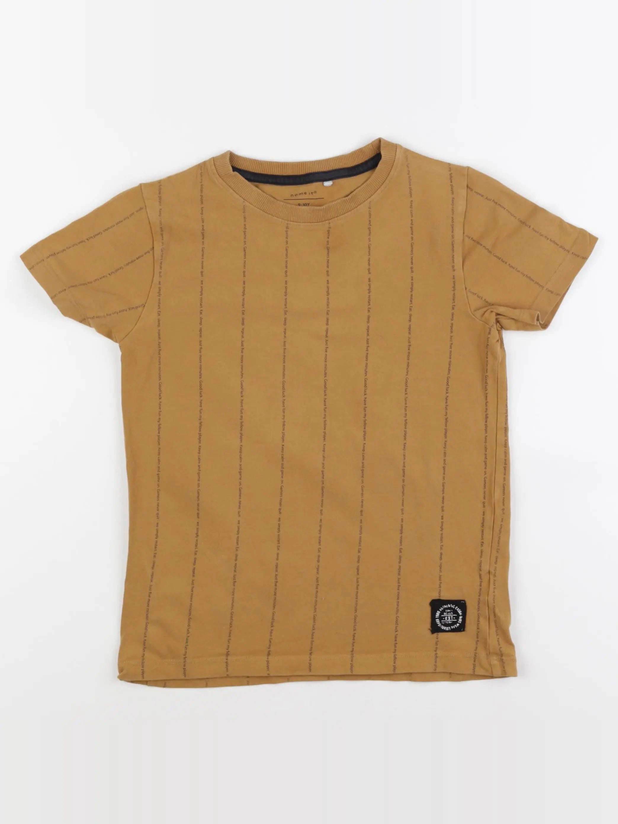 Name it - tee-shirt marron - 9/10 ans