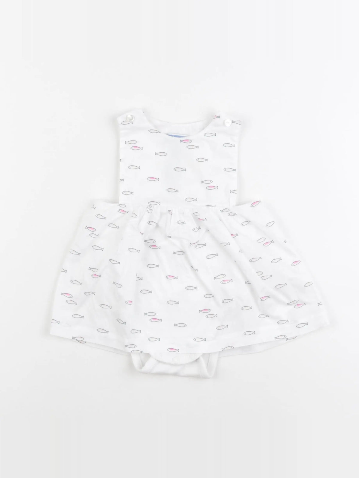 Jacadi - body robe blanc - 6 mois