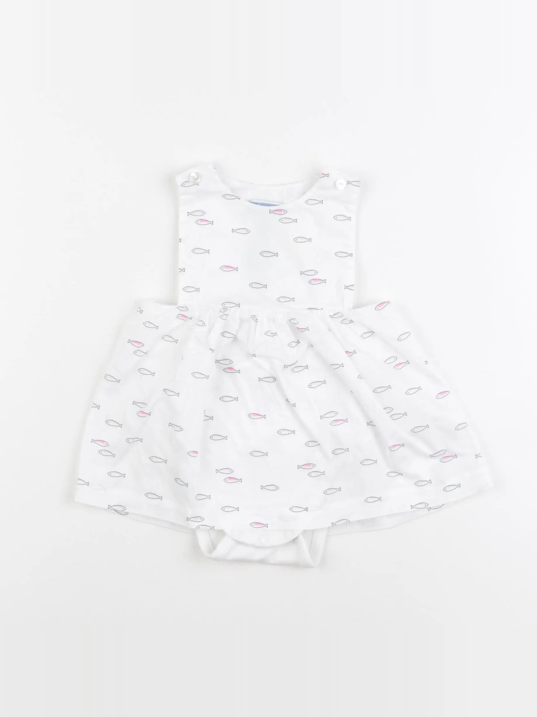 Jacadi - body robe blanc - 6 mois