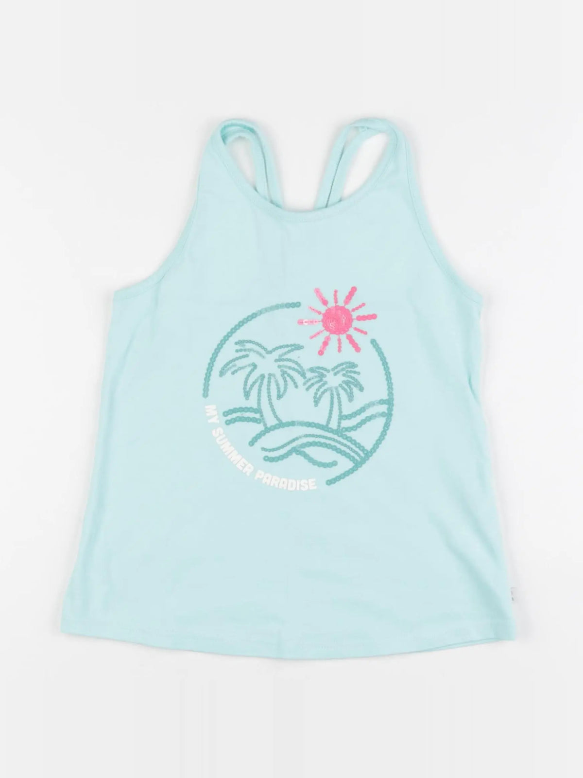 Okaidi - débardeur bleu - 8 ans