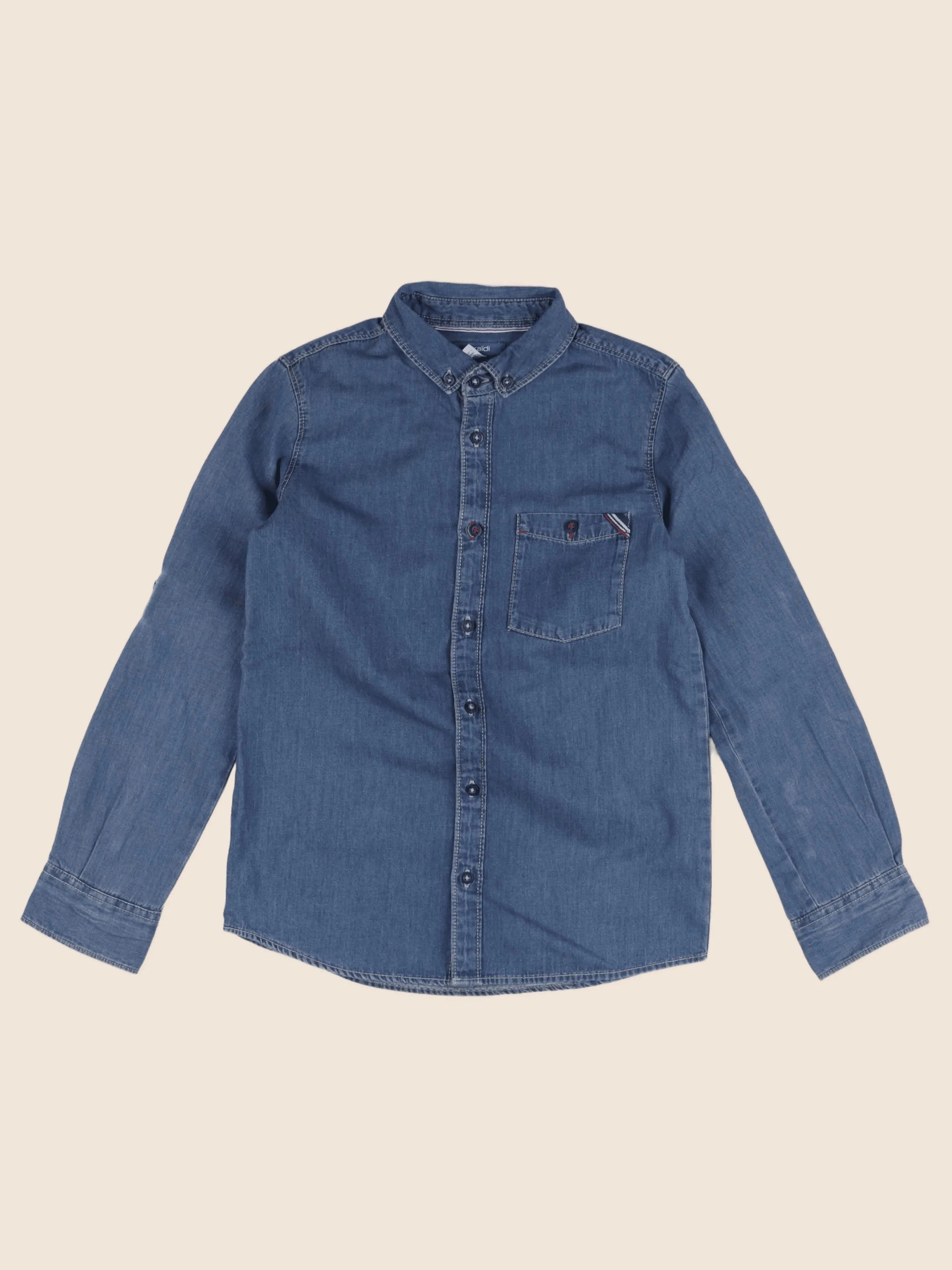 Okaidi - chemise bleu - 10 ans