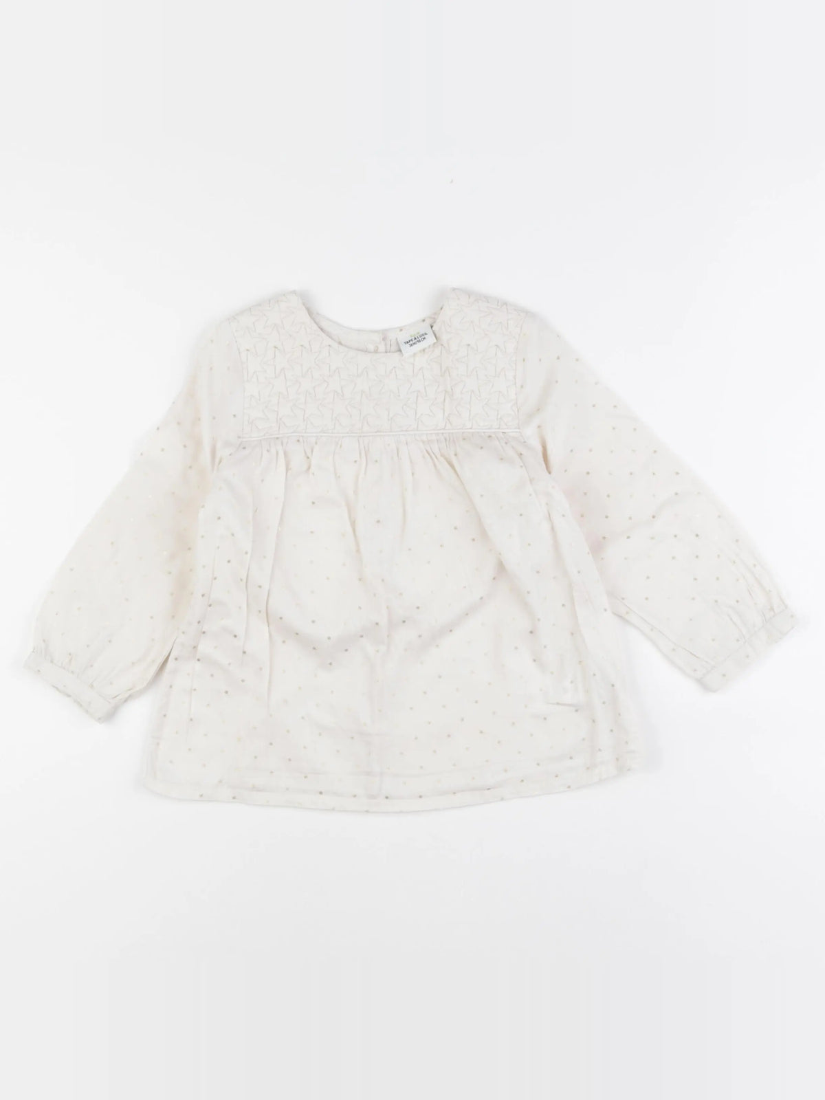 Tape à l'oeil - blouse blanc, or - 36 mois