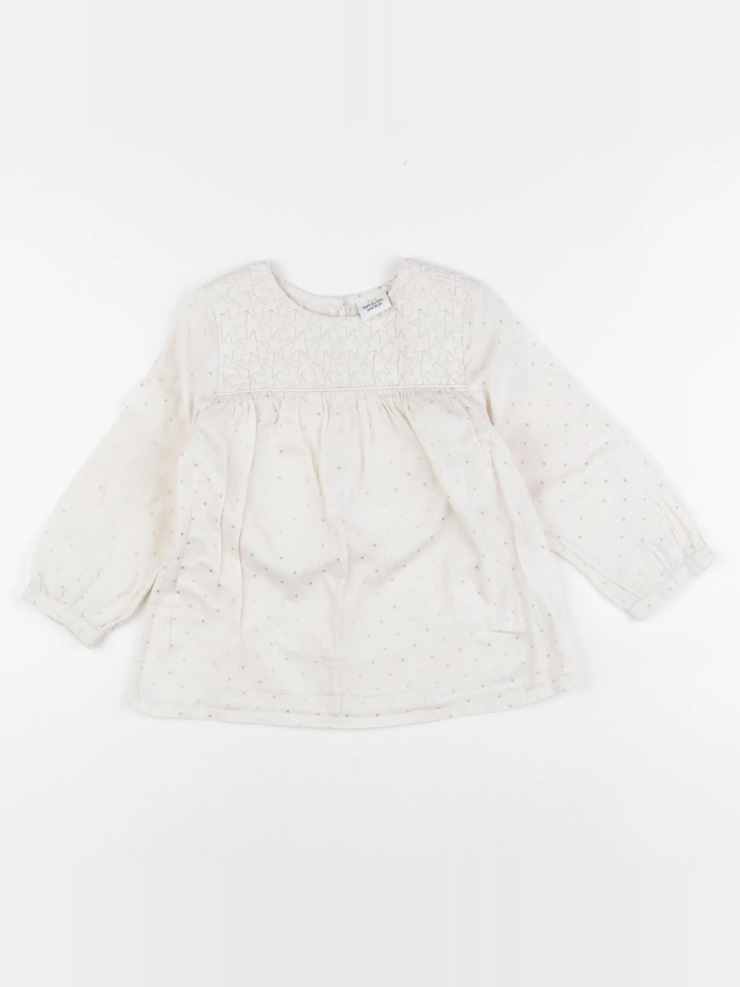 Tape à l'oeil - blouse blanc, or - 36 mois