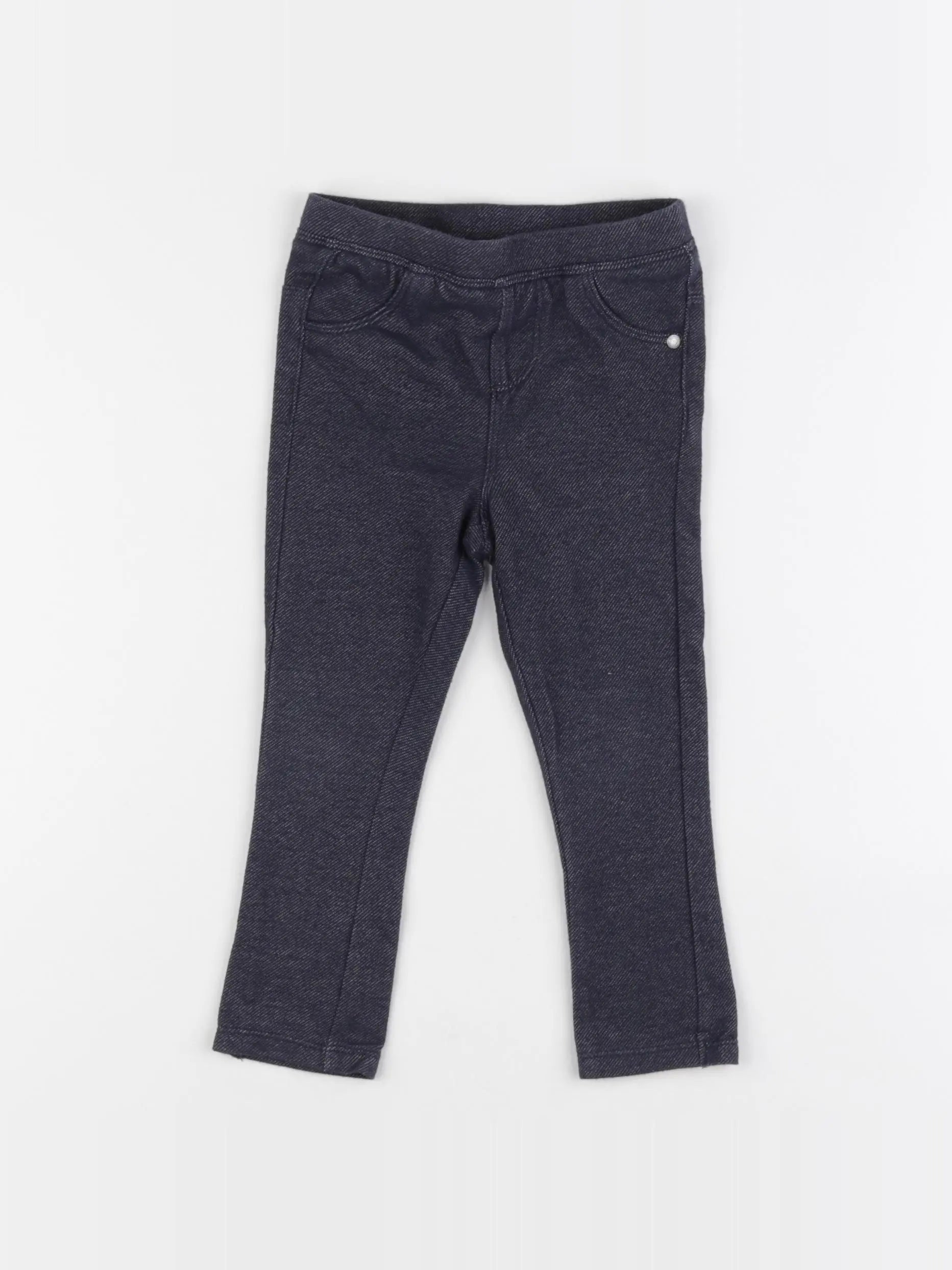 Vertbaudet - jegging bleu - 24 mois