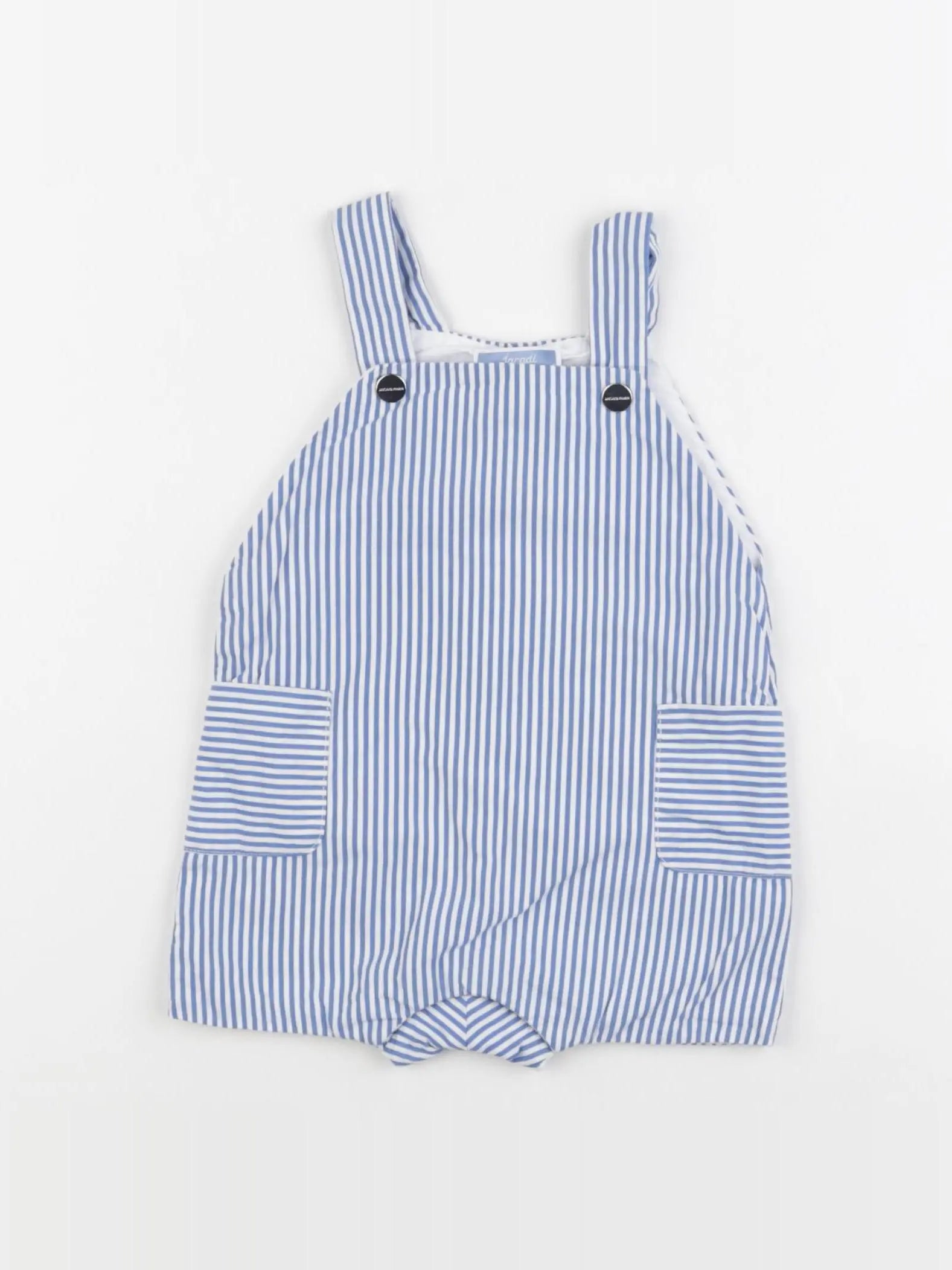 Jacadi - combinaison bleu, blanc - 12 mois