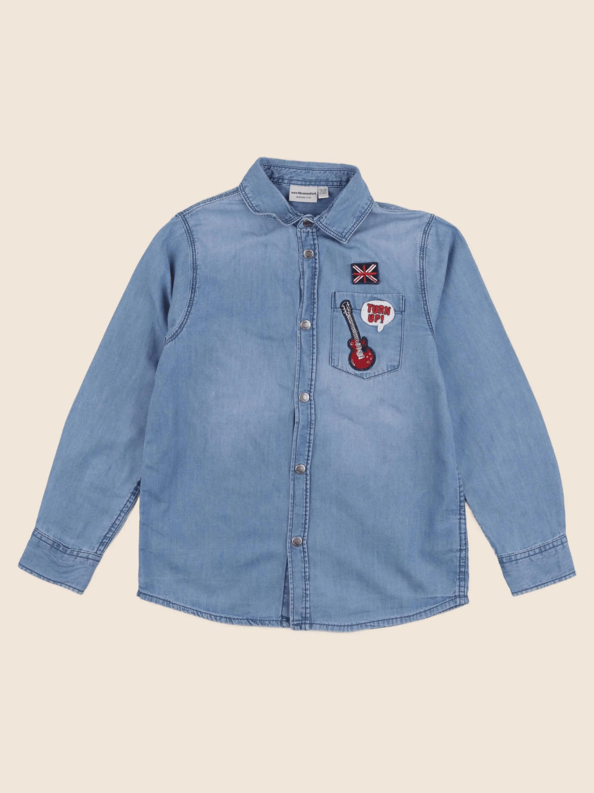 Vertbaudet - chemise bleu - 10 ans