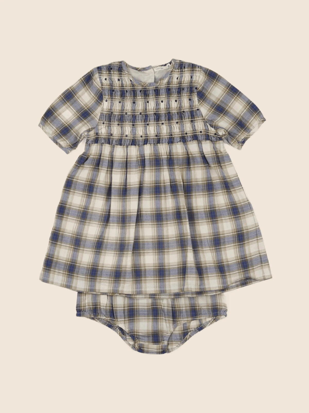 Boutchou - robe bleu, beige - 36 mois