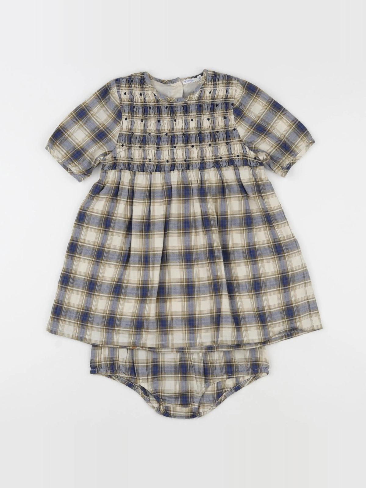 Boutchou - robe bleu, beige - 36 mois