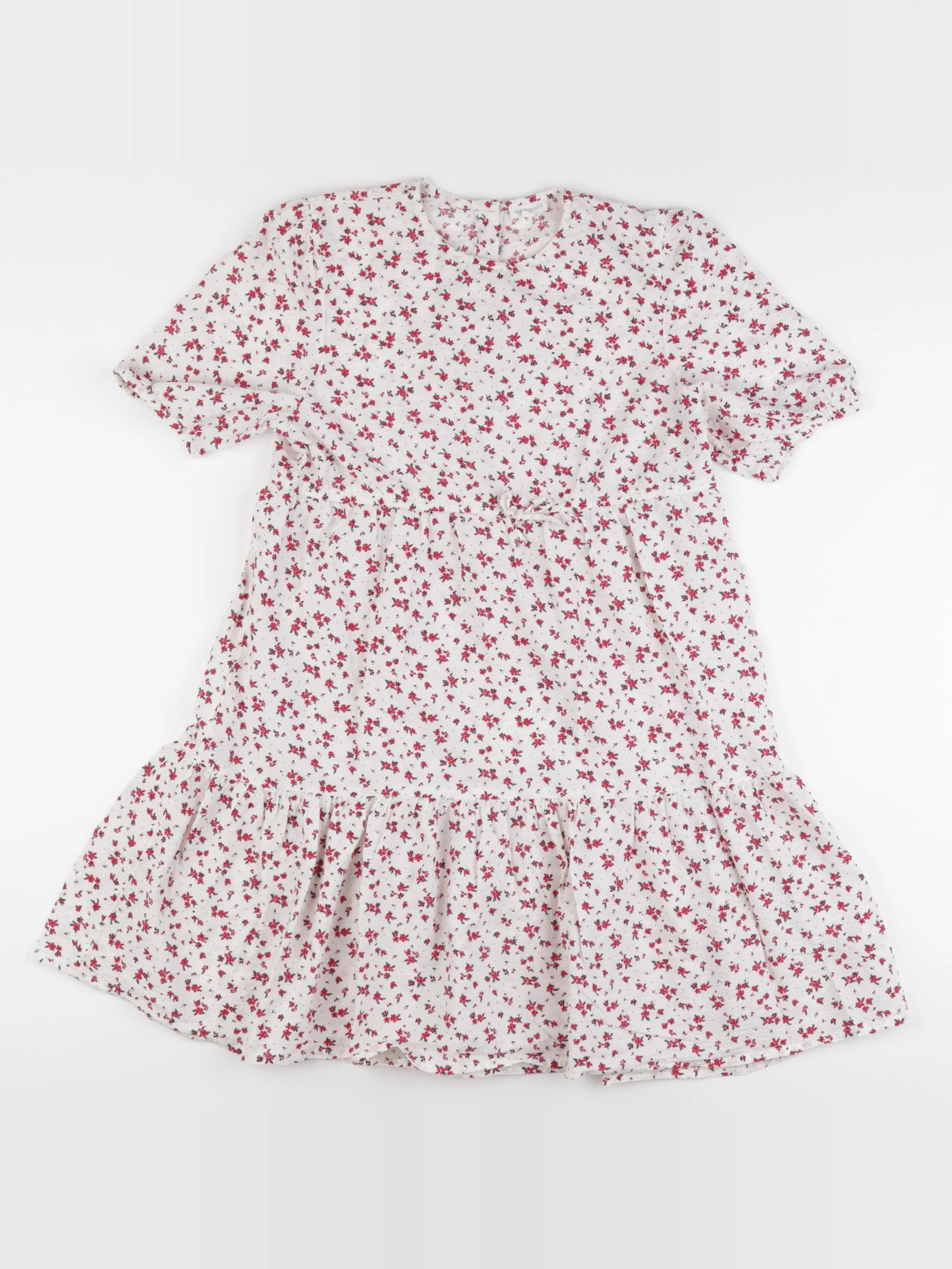 Vertbaudet - robe blanc, rouge - 14 ans