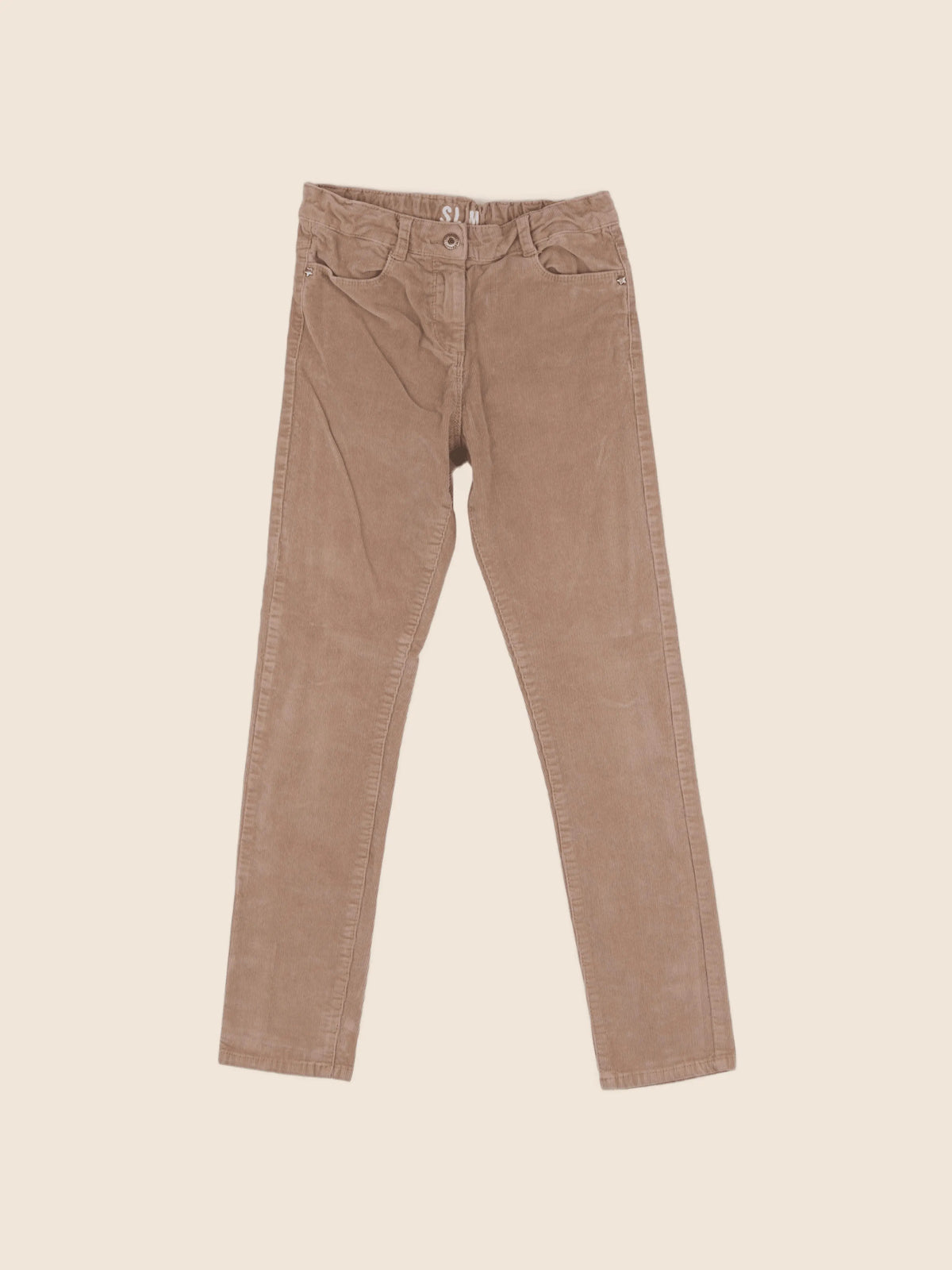 Vertbaudet - pantalon beige - 12 ans