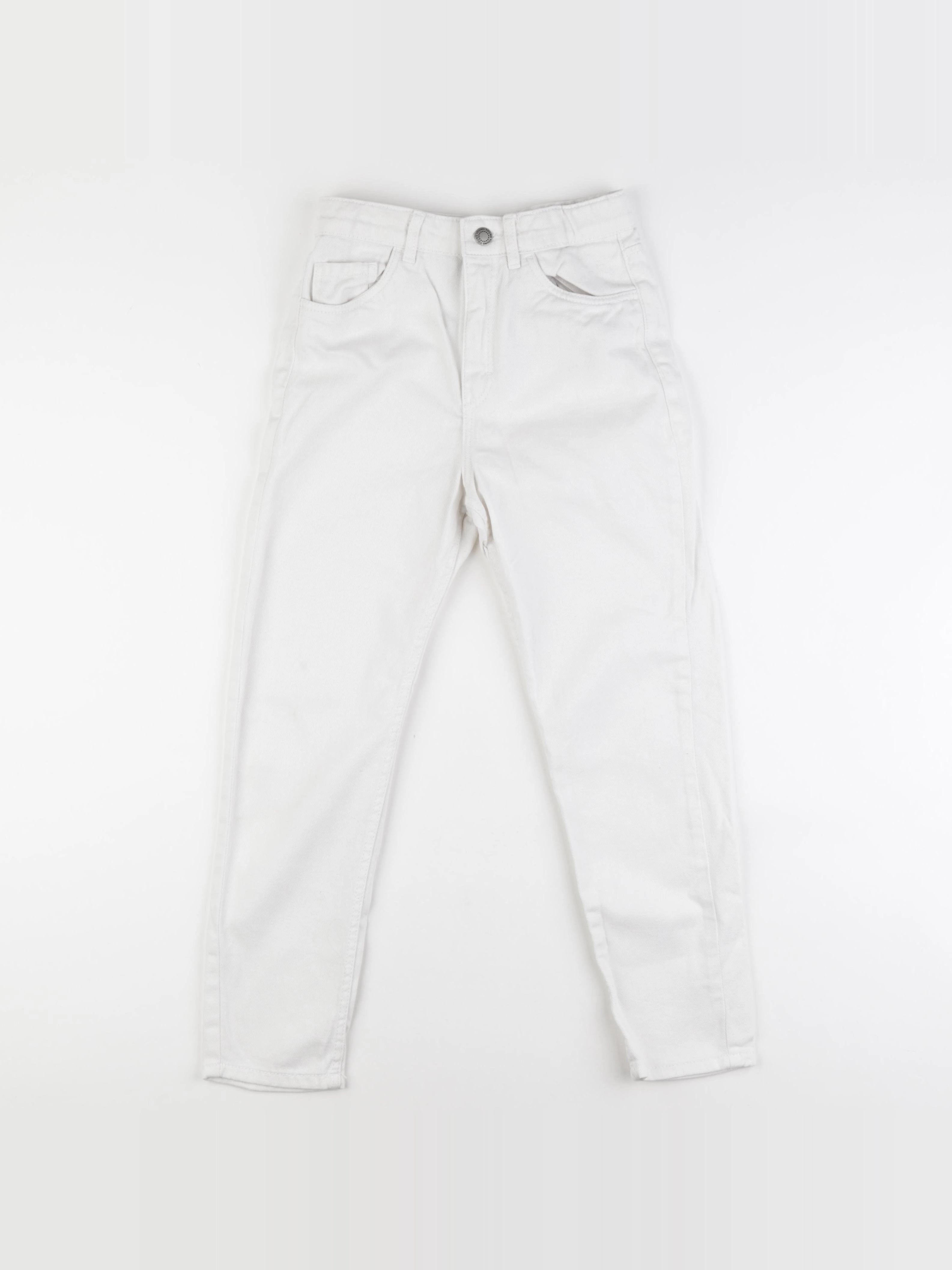 H&M - jean blanc - 9/10 ans