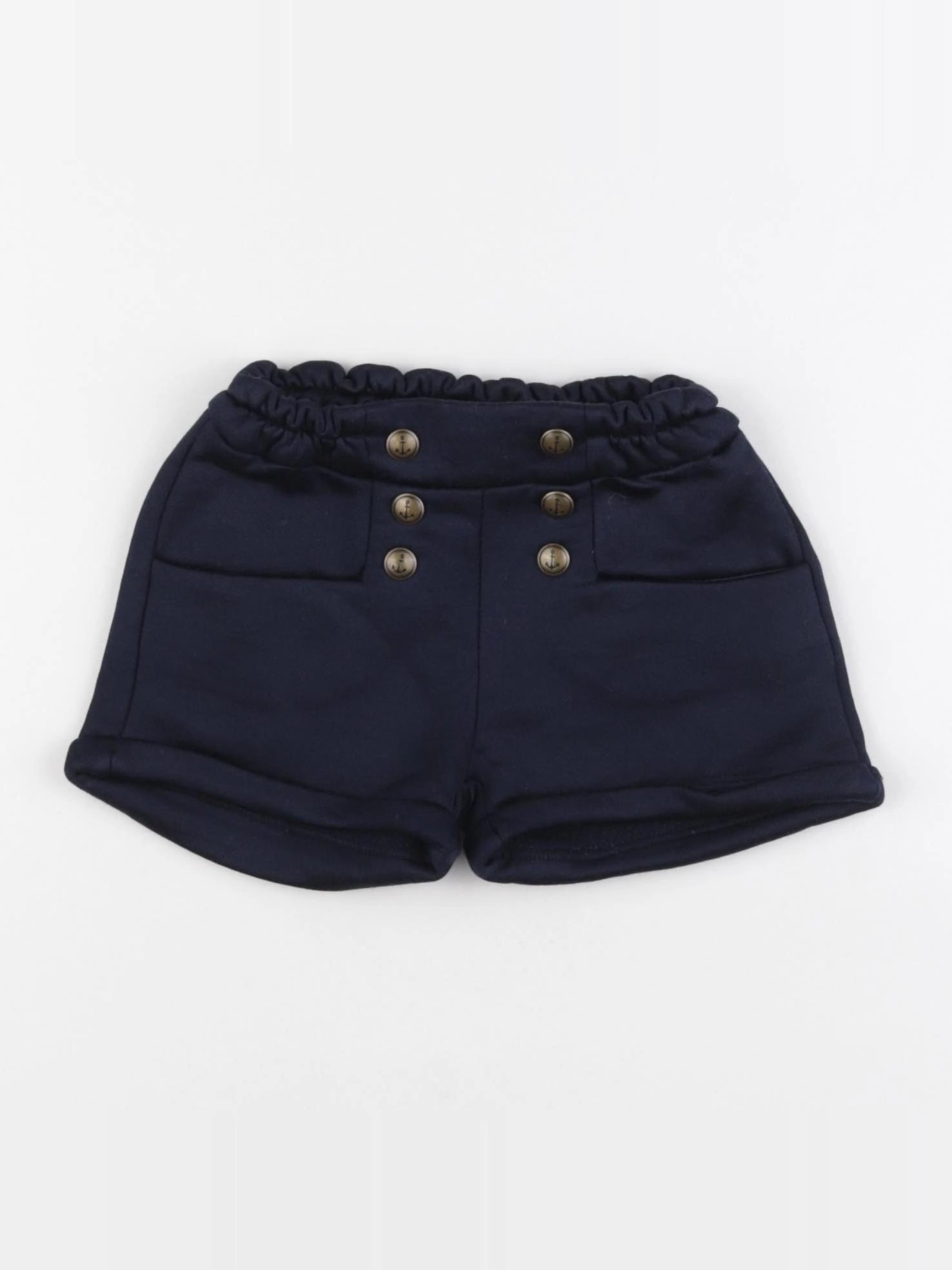 IKKS - short bleu - 6 mois