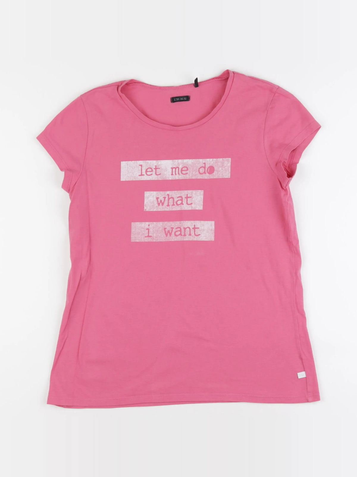 IKKS - tee-shirt rose - 14 ans
