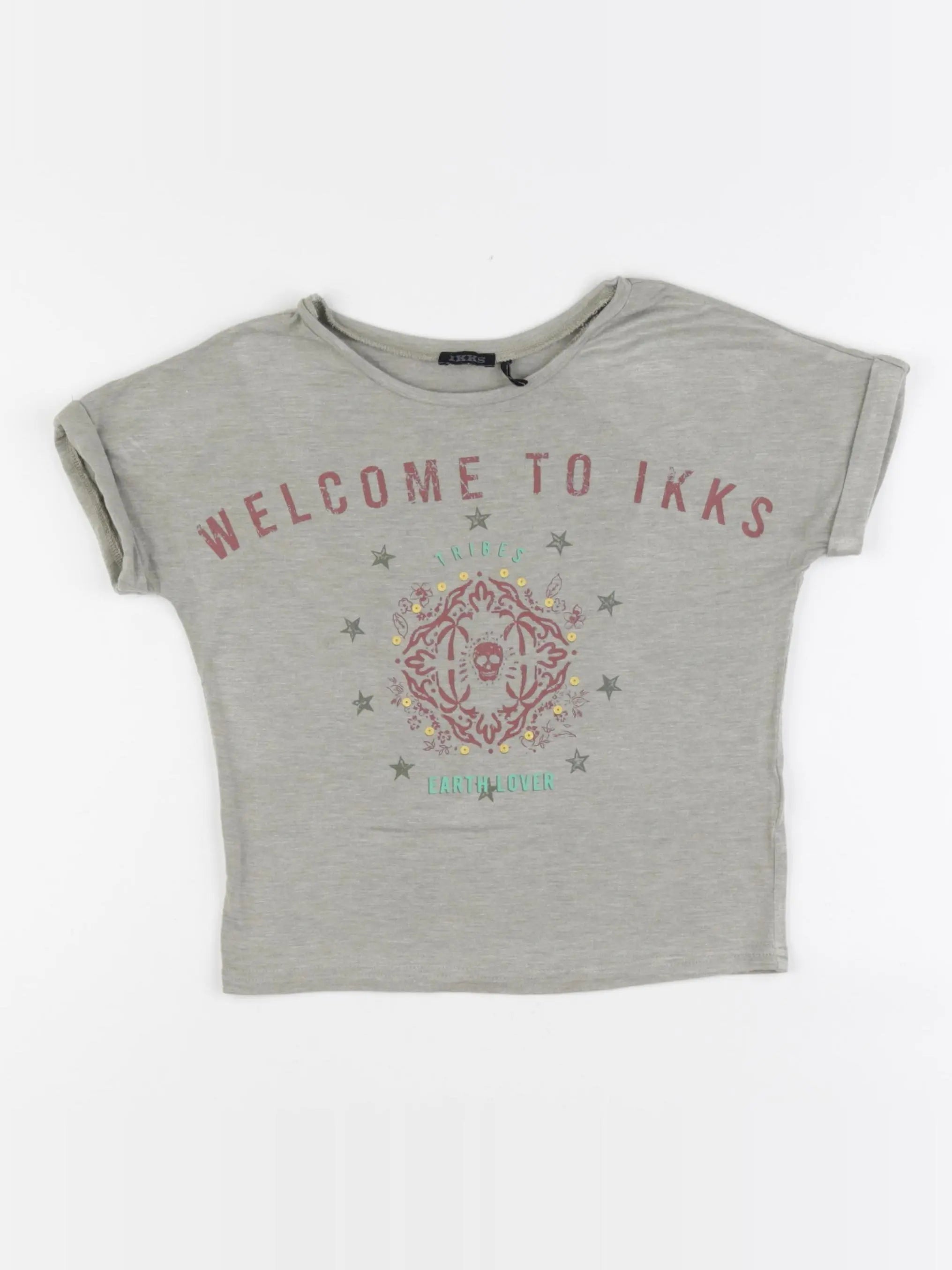 IKKS - tee-shirt gris - 6 ans