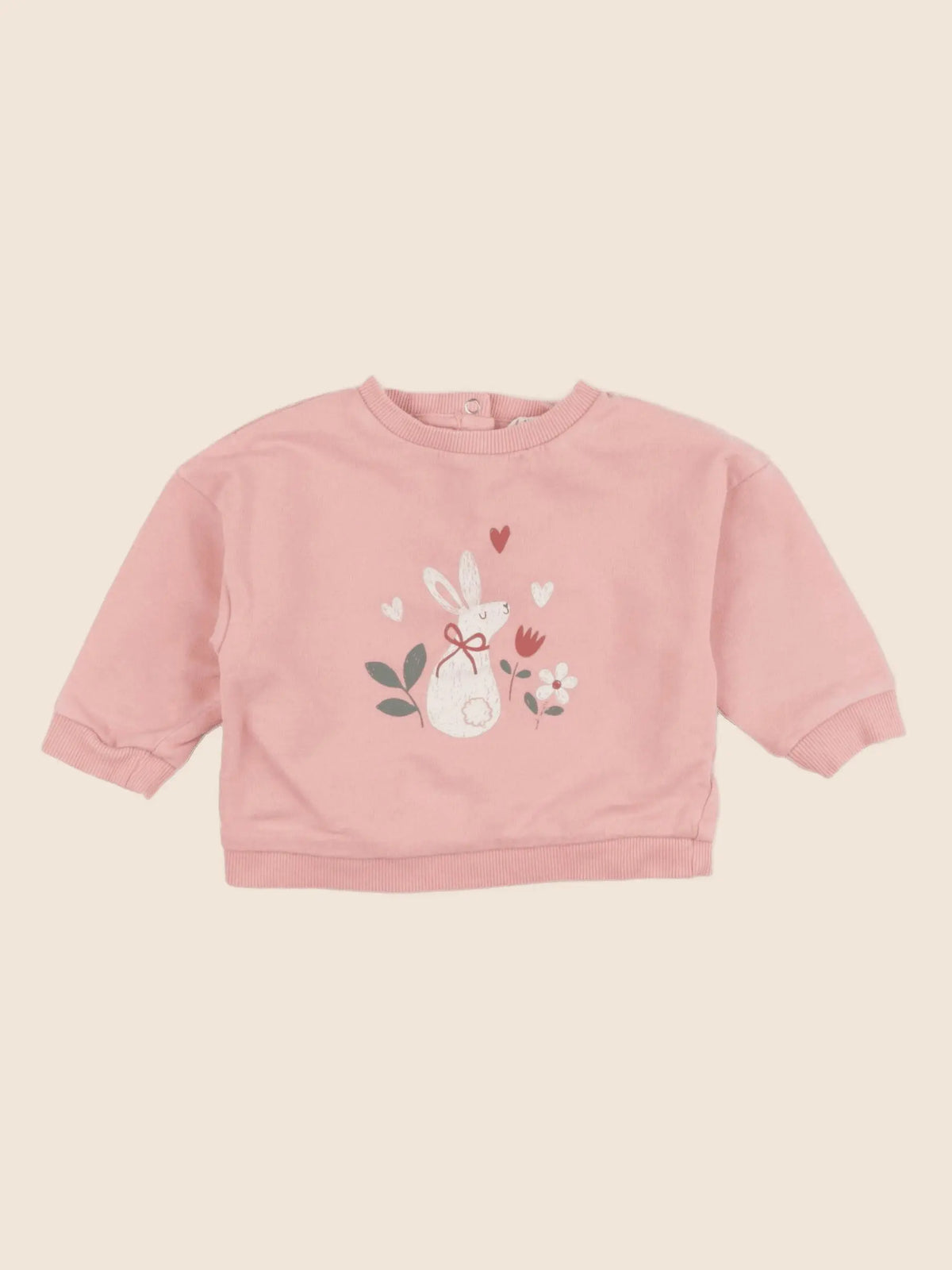 Vertbaudet - sweat rose - 6 mois