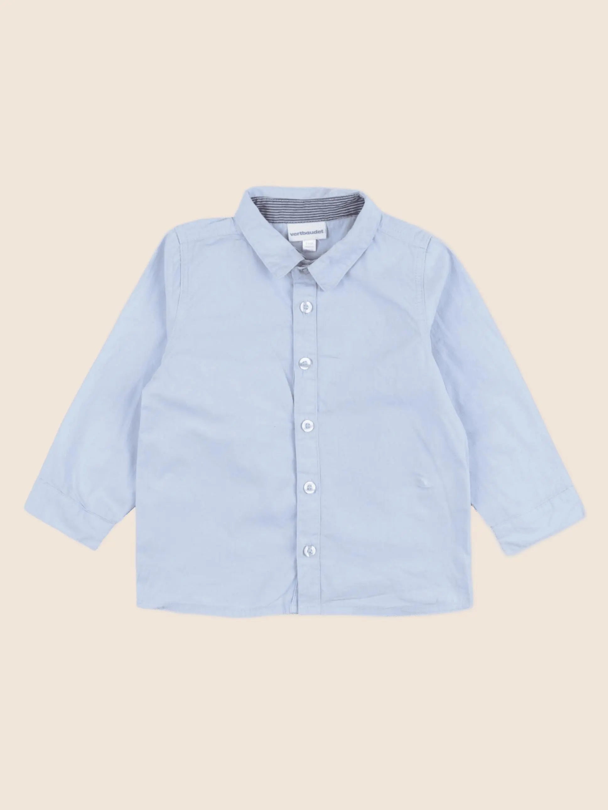Vertbaudet - chemise bleu - 18 mois