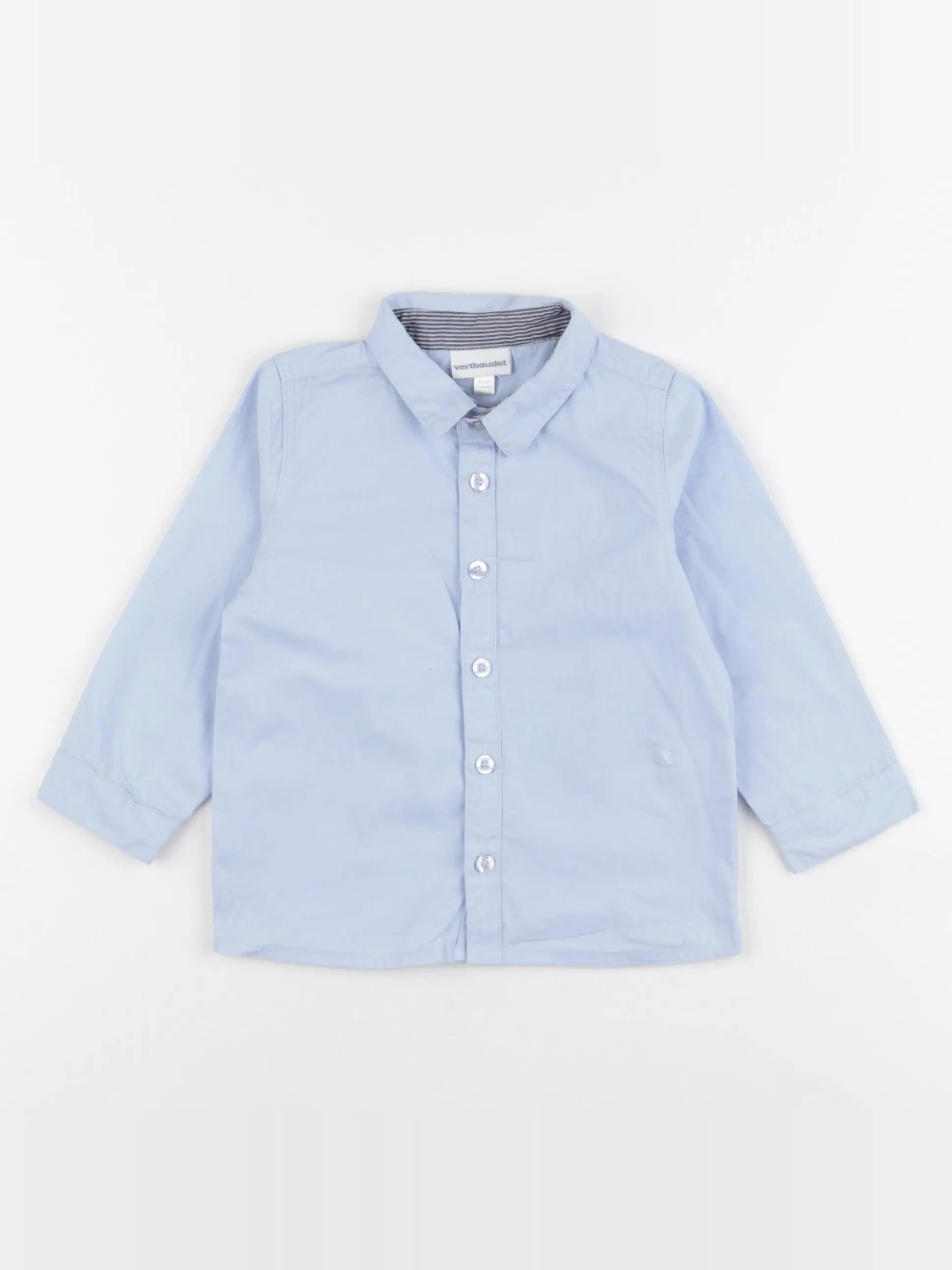 Vertbaudet - chemise bleu - 18 mois