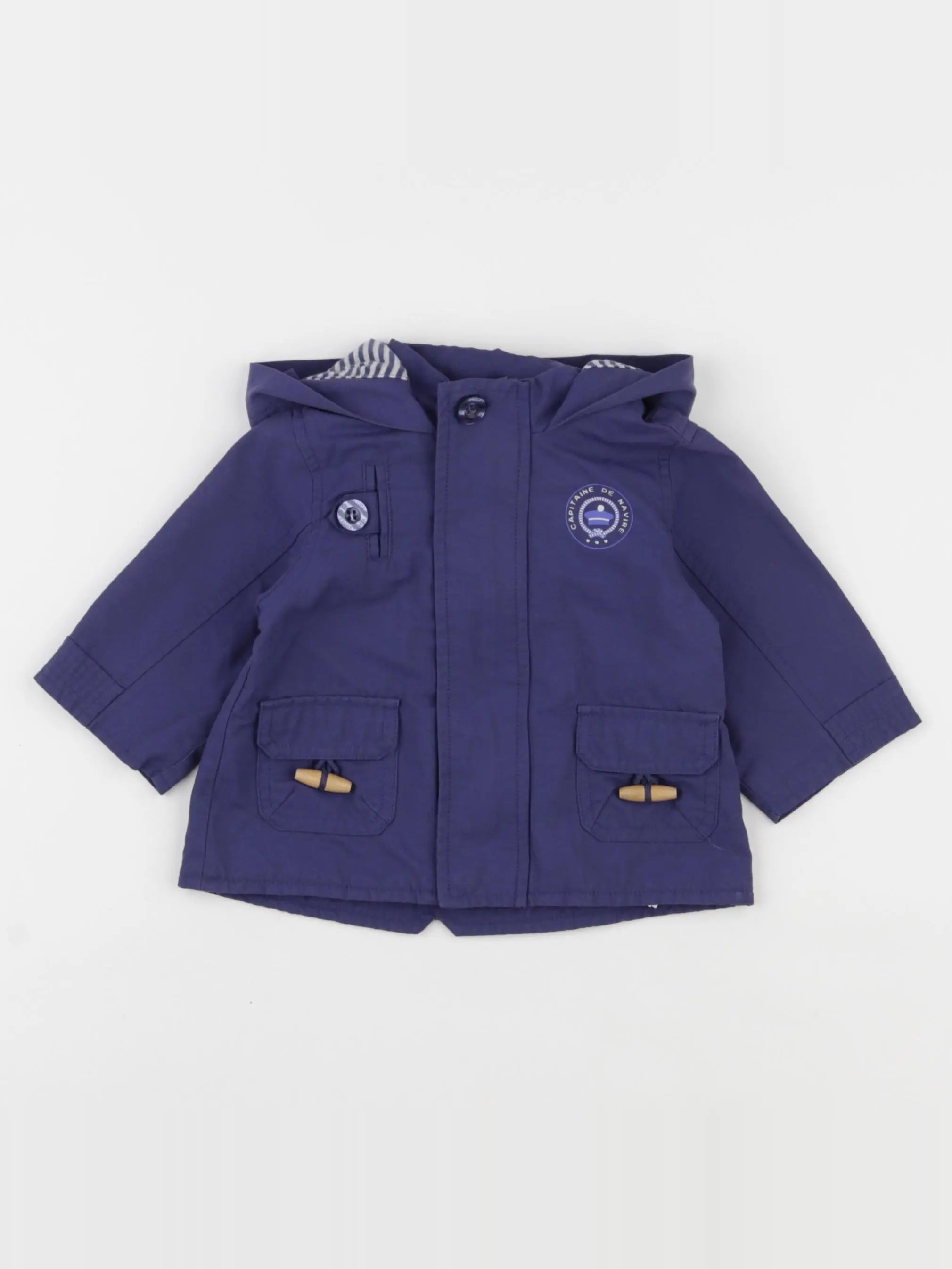 Vertbaudet - imperméable bleu - 3 mois