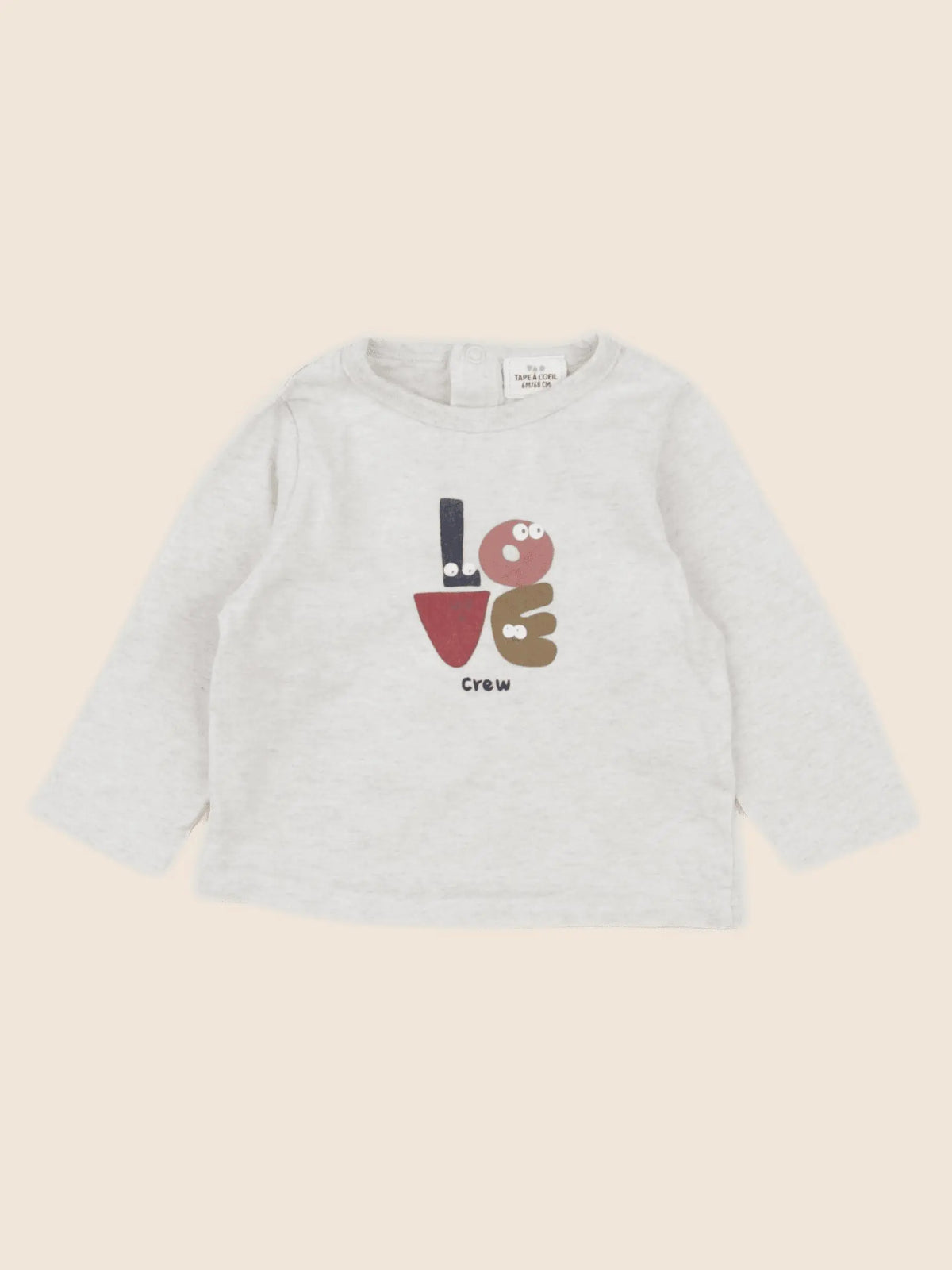 Tape à l'oeil - tee-shirt beige - 6 mois