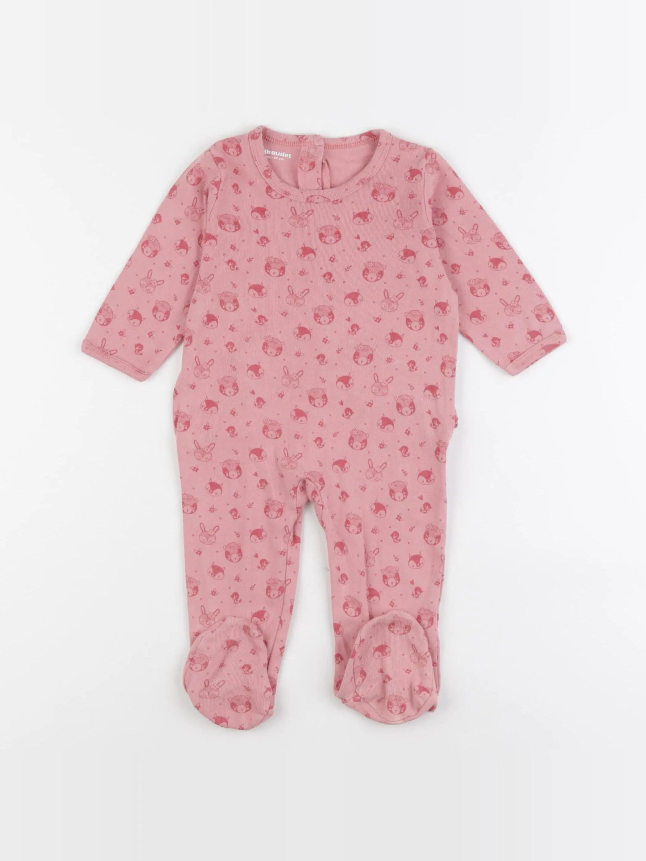 Vertbaudet - pyjama rose - 6 mois