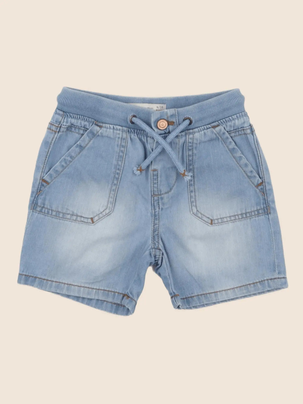 Zara - short bleu - 9/12 mois