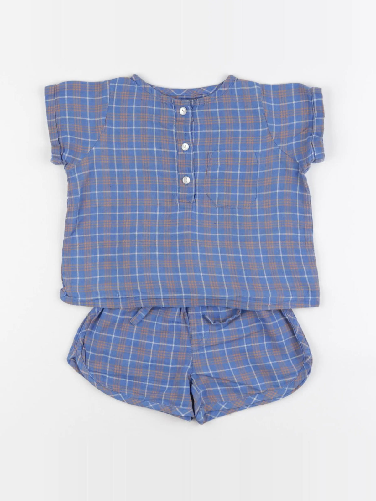 Apaches Collections - pyjama coton bleu - 12 mois