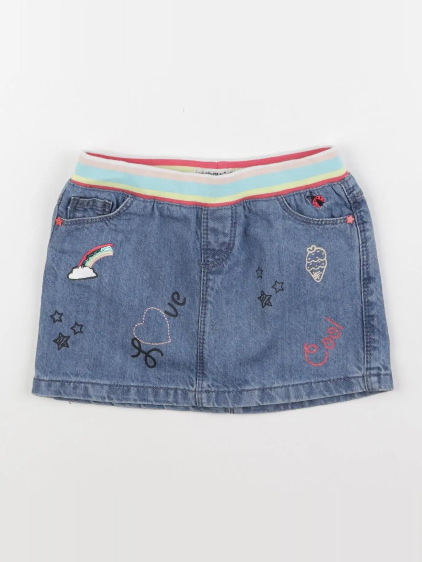 Vertbaudet - jupe multicolore - 3 ans