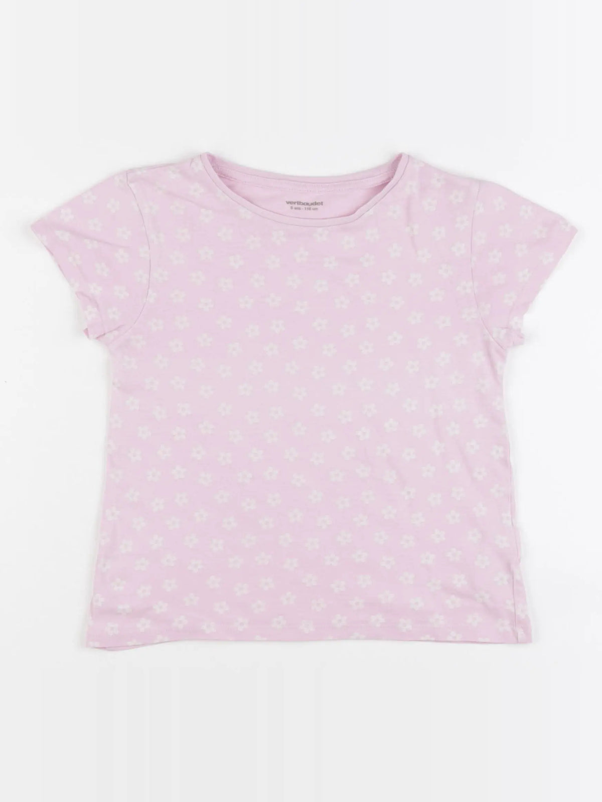 Vertbaudet - tee-shirt violet - 6 ans
