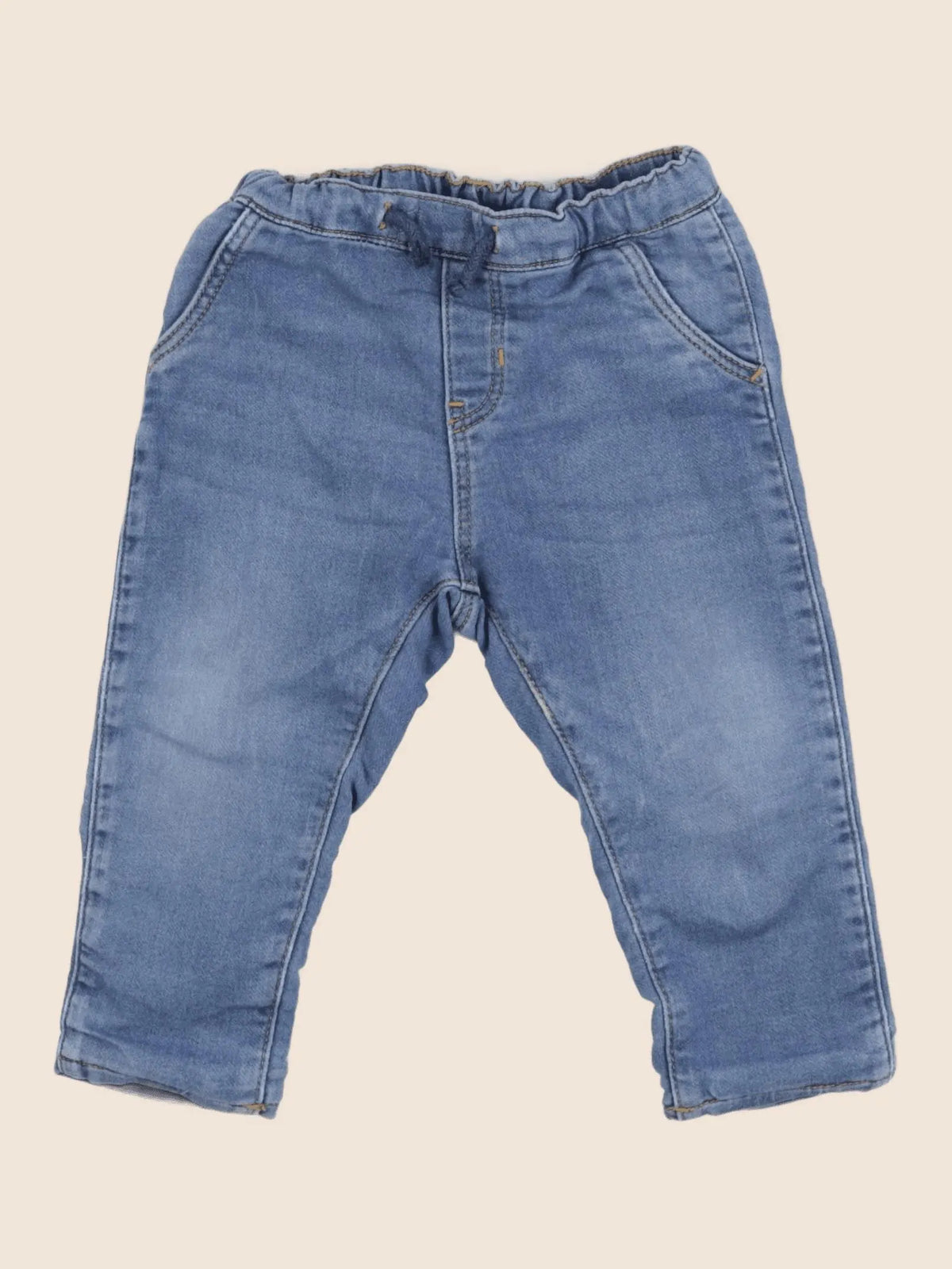 H&M - jean bleu - 12/18 mois