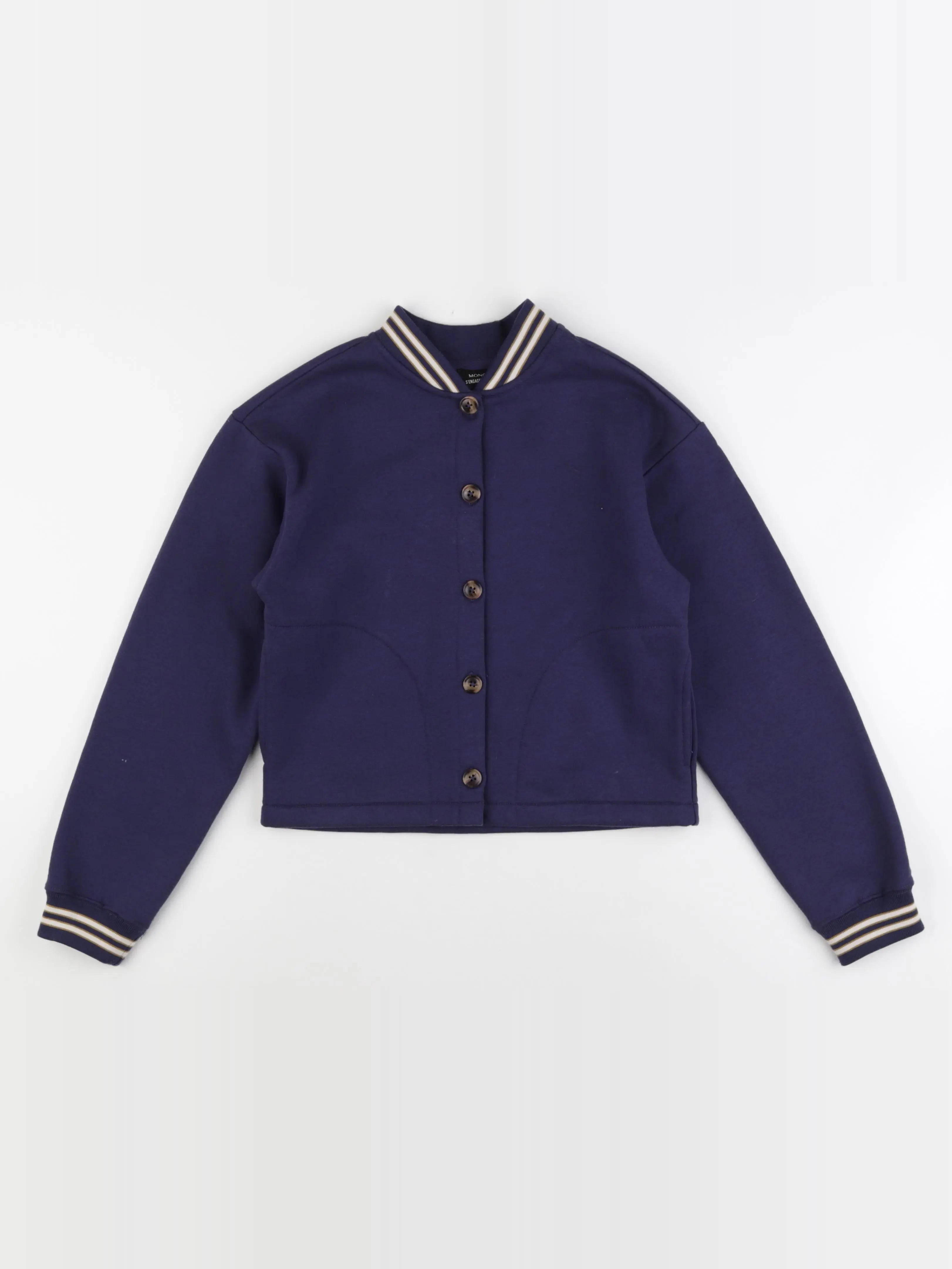 Monoprix - gilet bleu - 12 ans