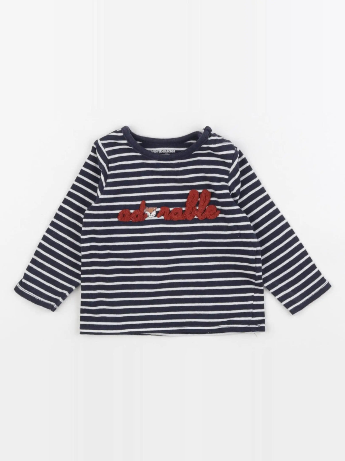Vertbaudet - tee-shirt bleu - 6 mois