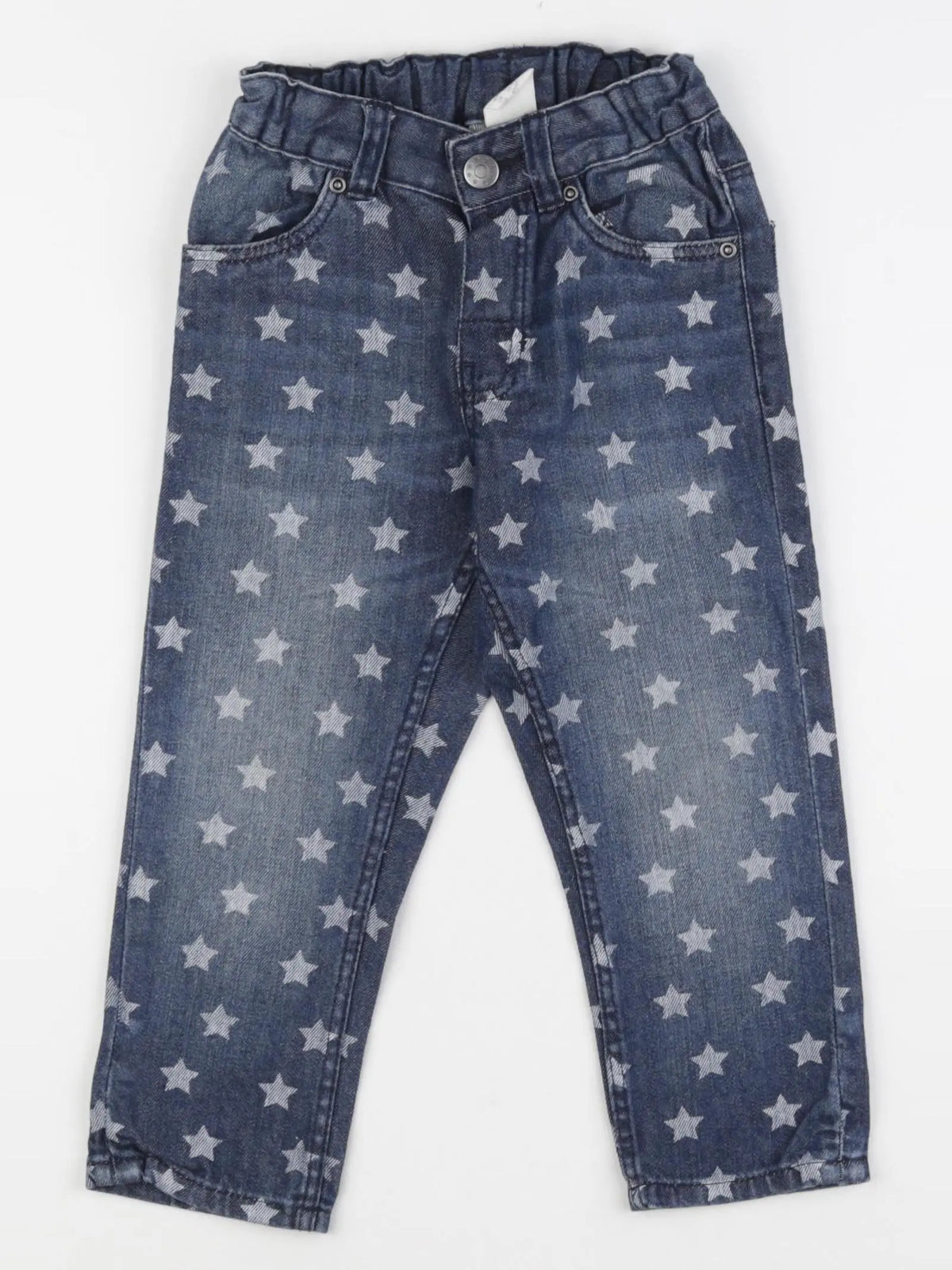 H&M - jean bleu - 12/18 mois