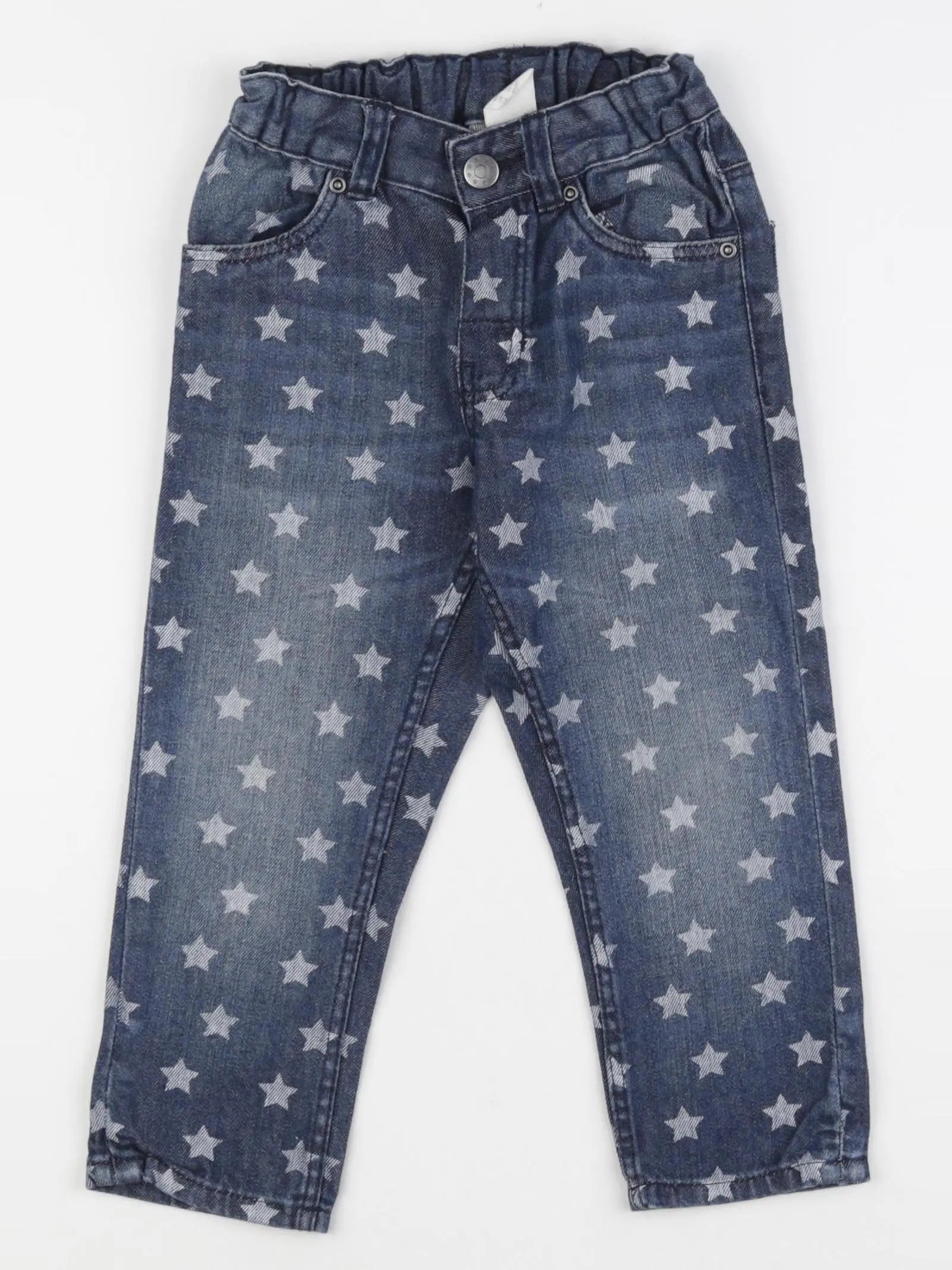 H&M - jean bleu - 12/18 mois