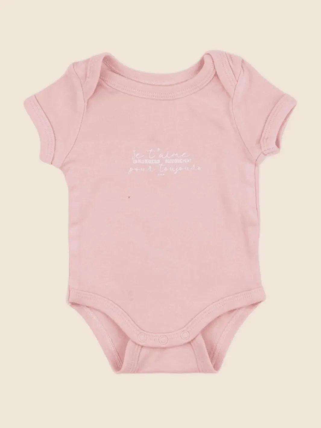 Vertbaudet - body rose - 1 mois