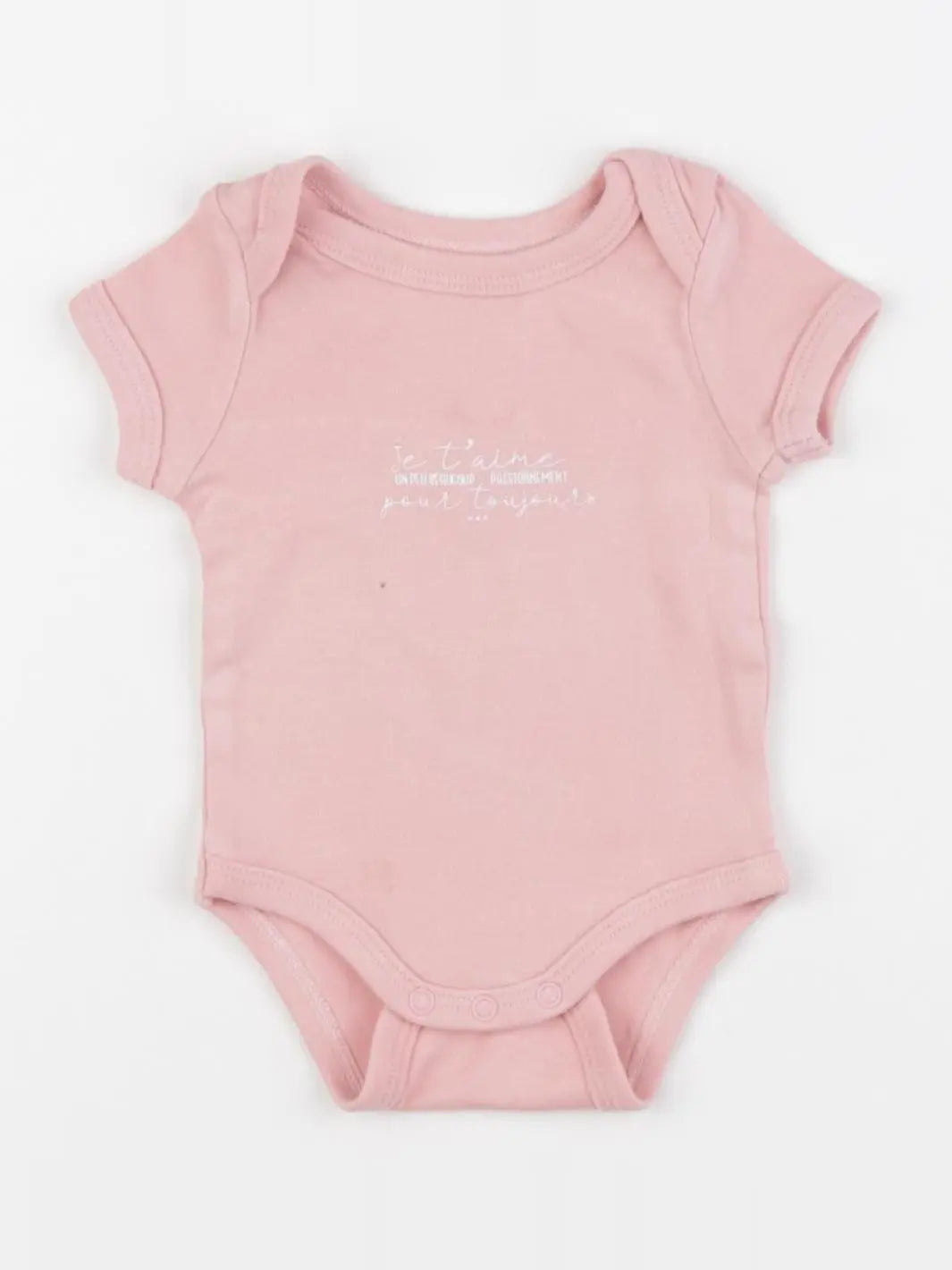 Vertbaudet - body rose - 1 mois