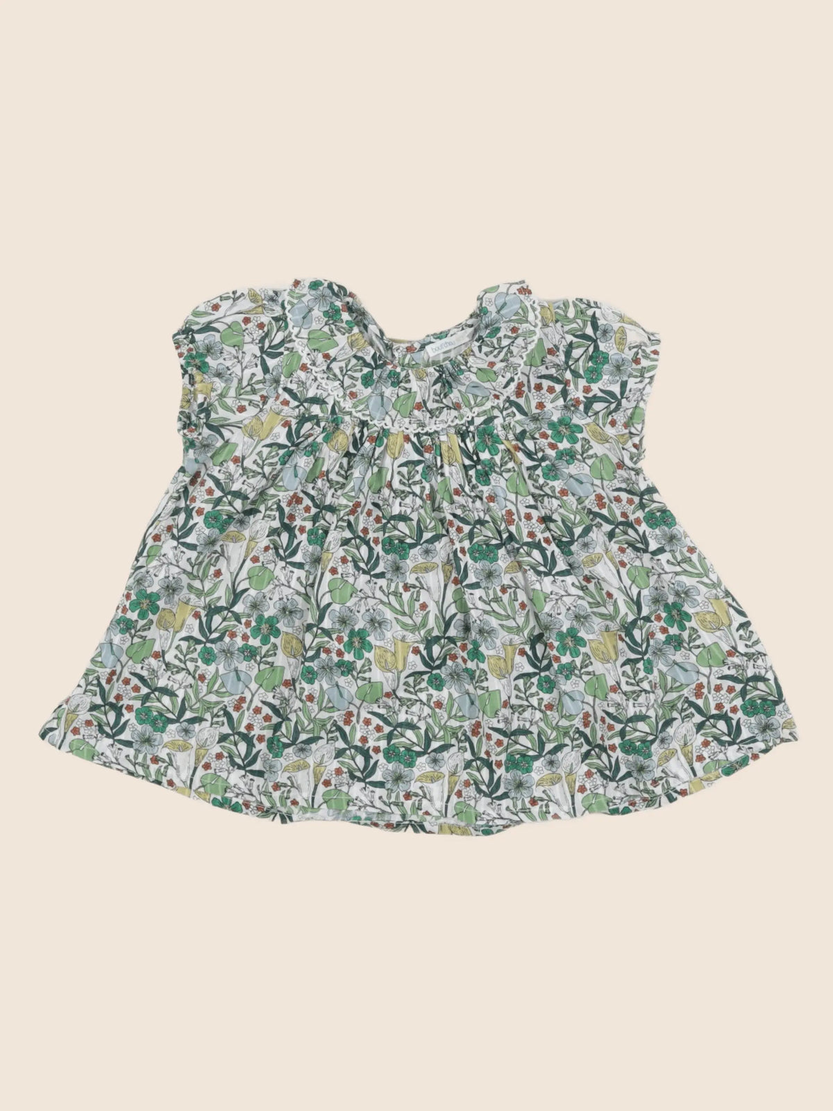 Boutchou - blouse vert - 24 mois