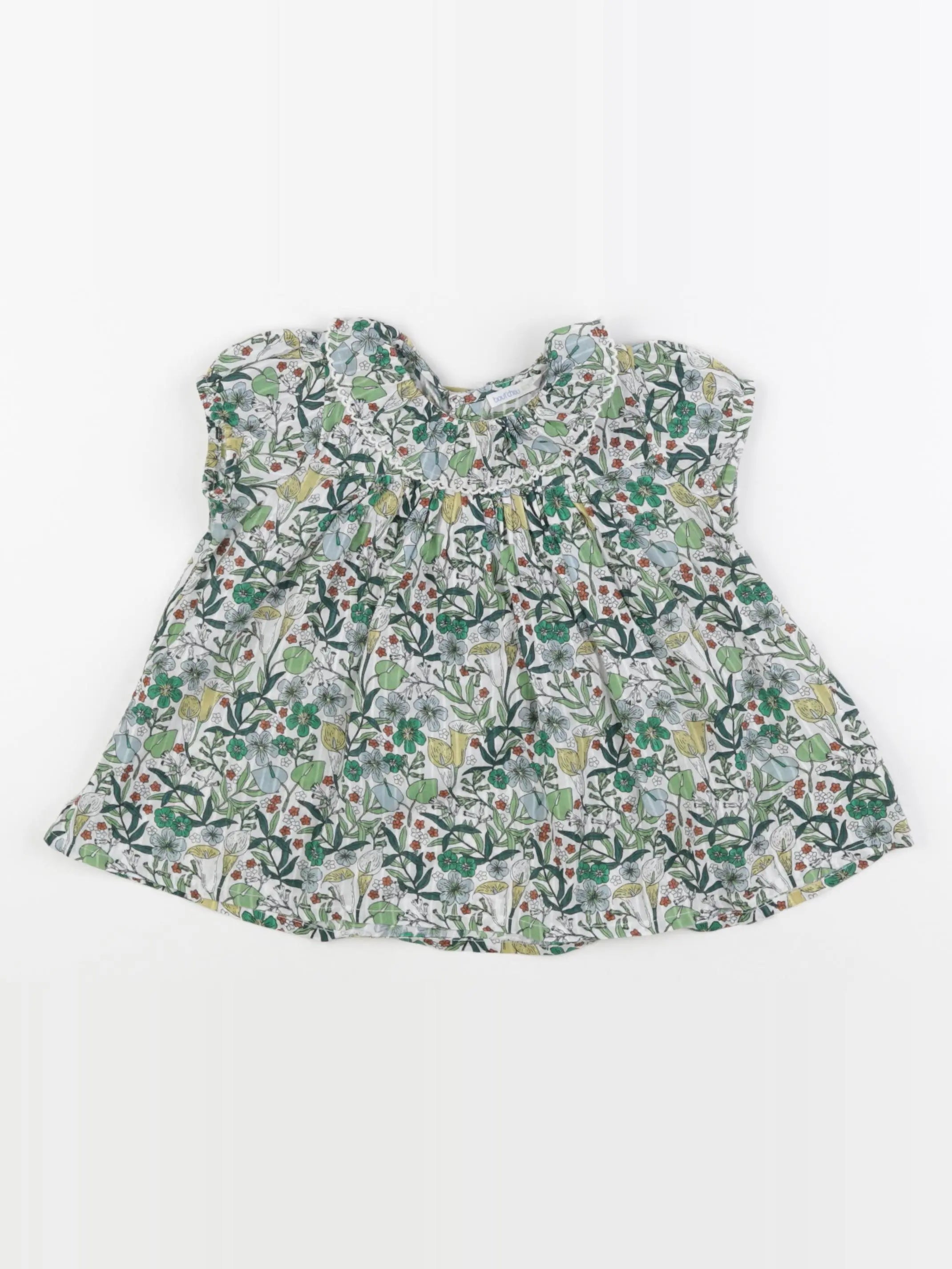 Boutchou - blouse vert - 24 mois